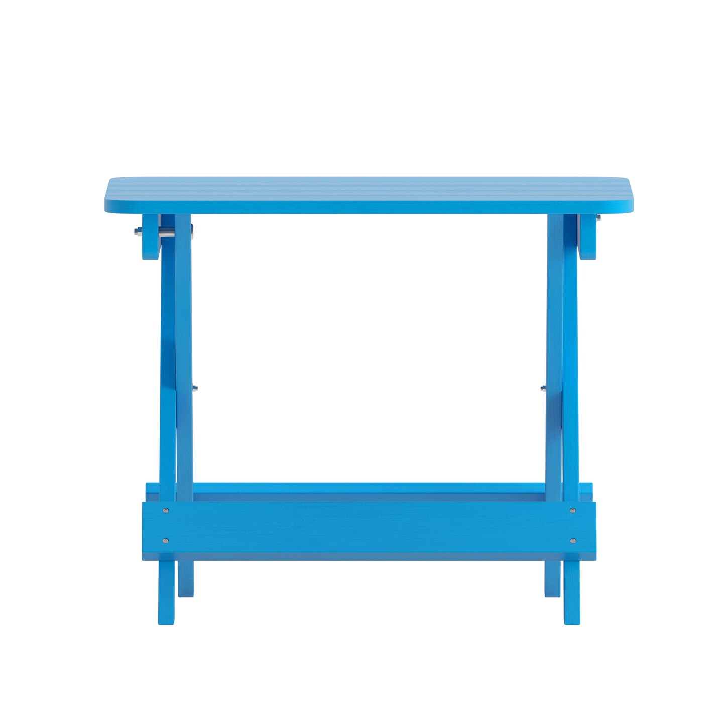 Merrick Lane Ridley Outdoor Folding Side Table, Portable All-Weather HDPE Adirondack Side Table