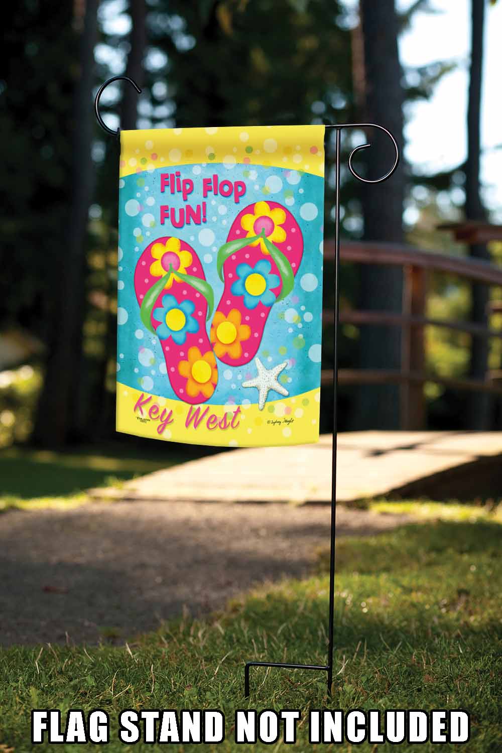 Flip Flop Fun-Key West Decorative Key West Flag