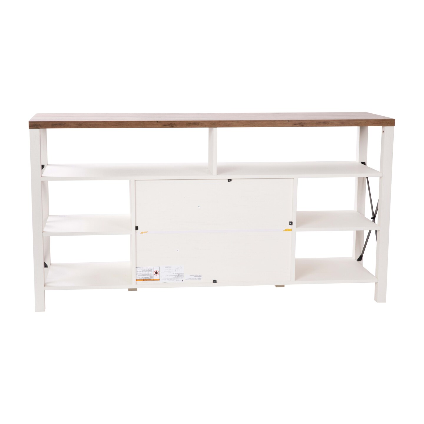 Merrick Lane Green River Media Console with Open and Closed Storage