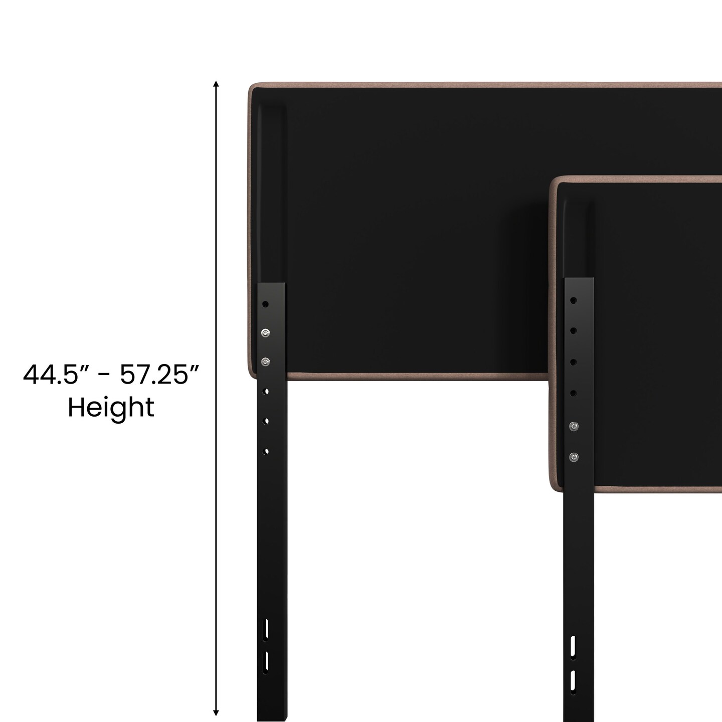 Merrick Lane Coppola Headboard with Tufted Upholstery and Powder Coated Metal Frame