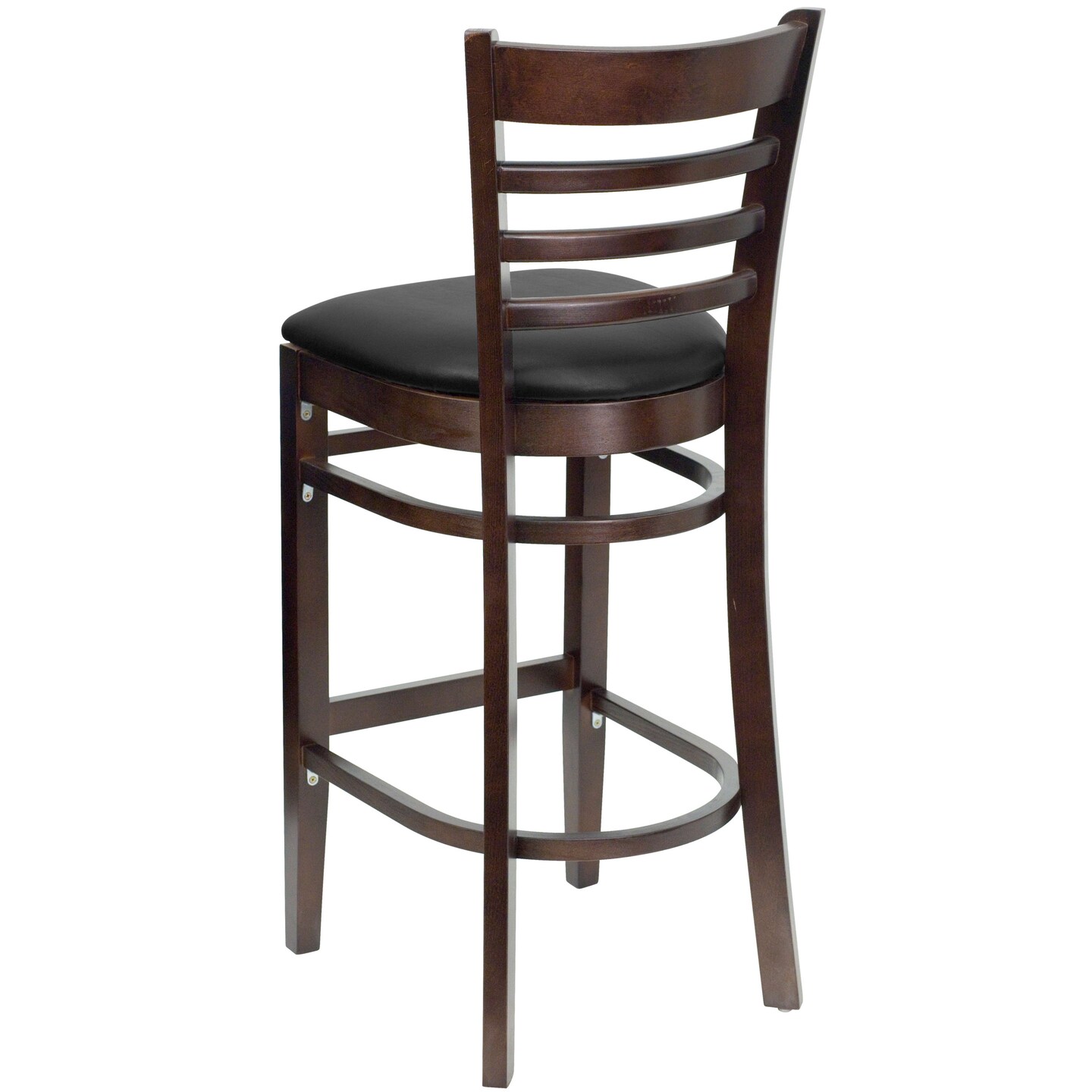 Emma and Oliver Ladder Back Wooden Restaurant Dining Barstool