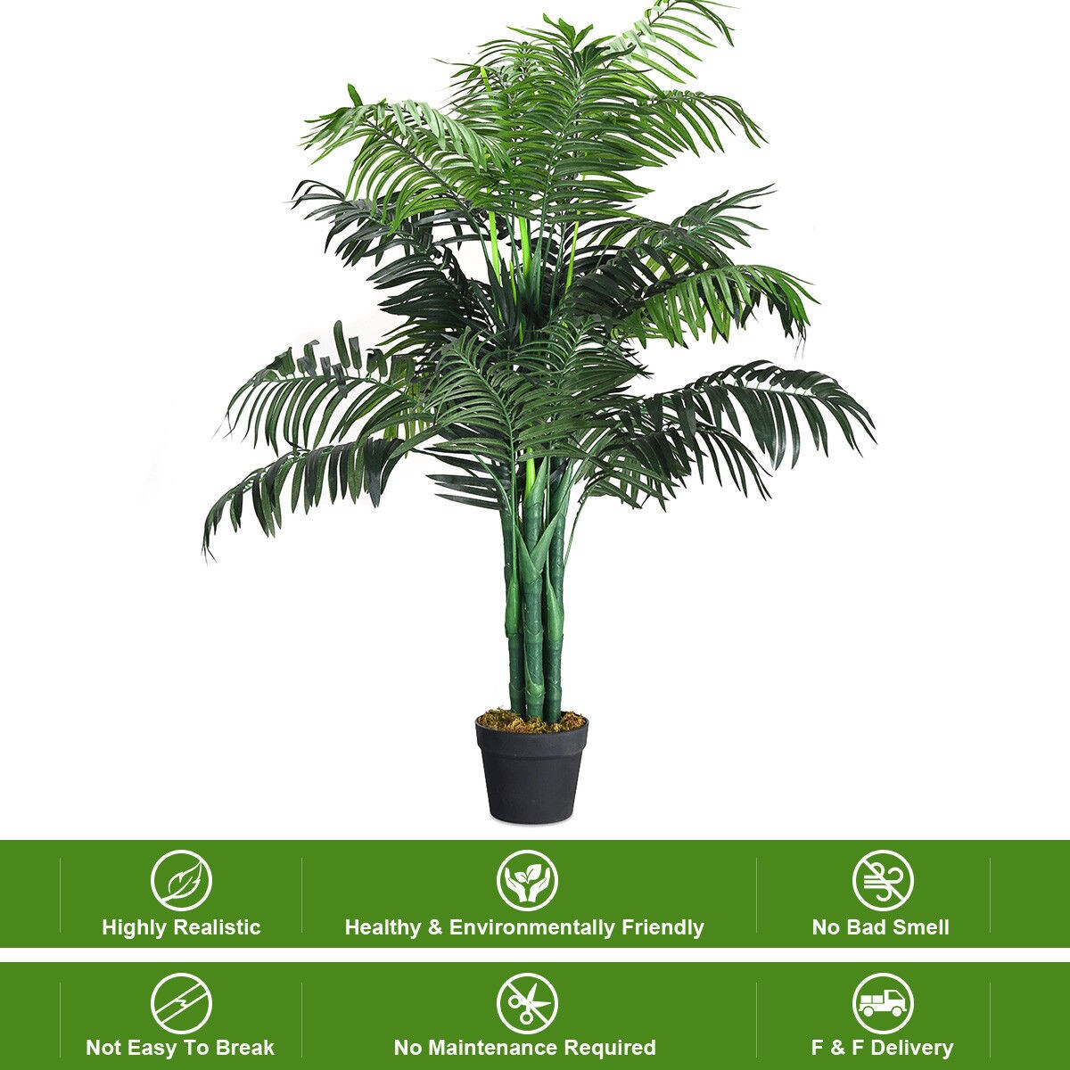 Costway 3.5&#x27;  4&#x27;  5&#x27;  5.5&#x27;  6&#x27; Artificial Tree Indoor-Outdoor Home Decor