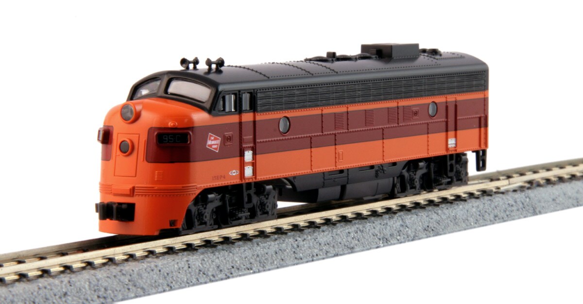 Kato  N-Scale EMD FP7A Milwaukee Road #95C Locotomotive
