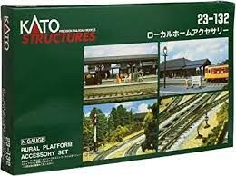 Kato N-Scale Rural Station Platform Accessories Set Diorama Accessory