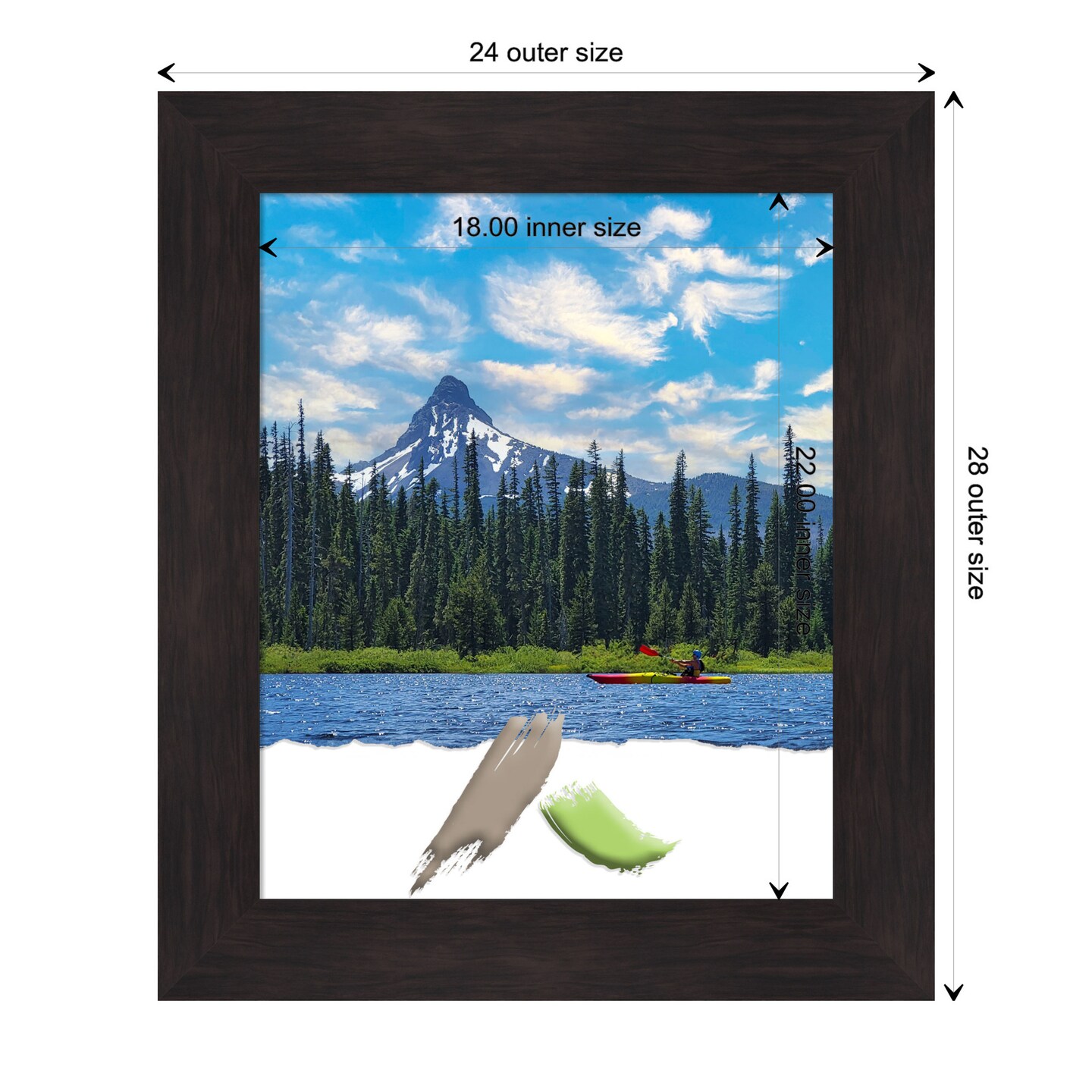 Furniture Espresso Picture Frame, Photo Frame, Art Frame