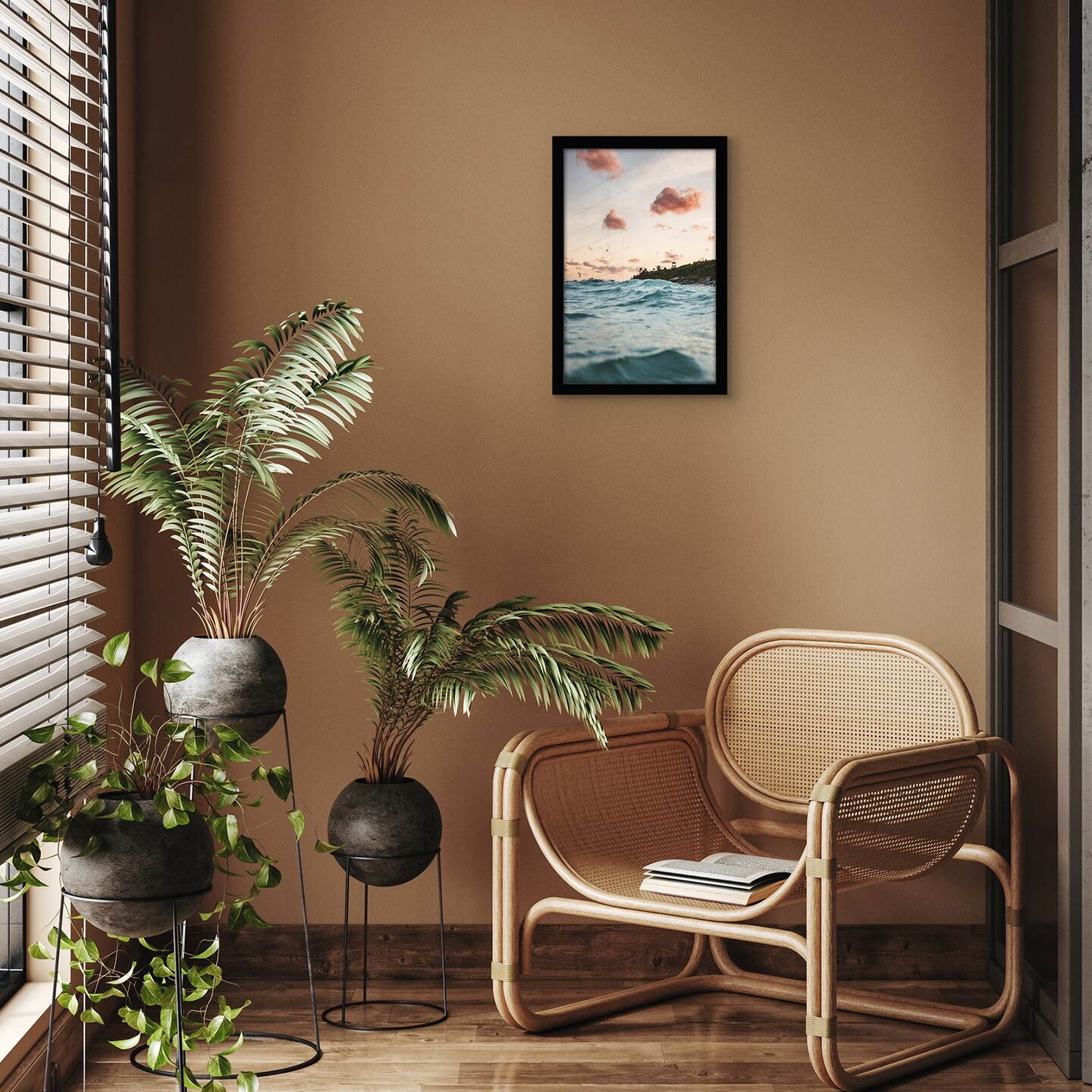 Americanflat Gallery Picture Frame - Photo Frame for Wall Decor - Shatter Resistant Glass - Adjustable Hanging Hardware - Includes Easel for Tabletop Display