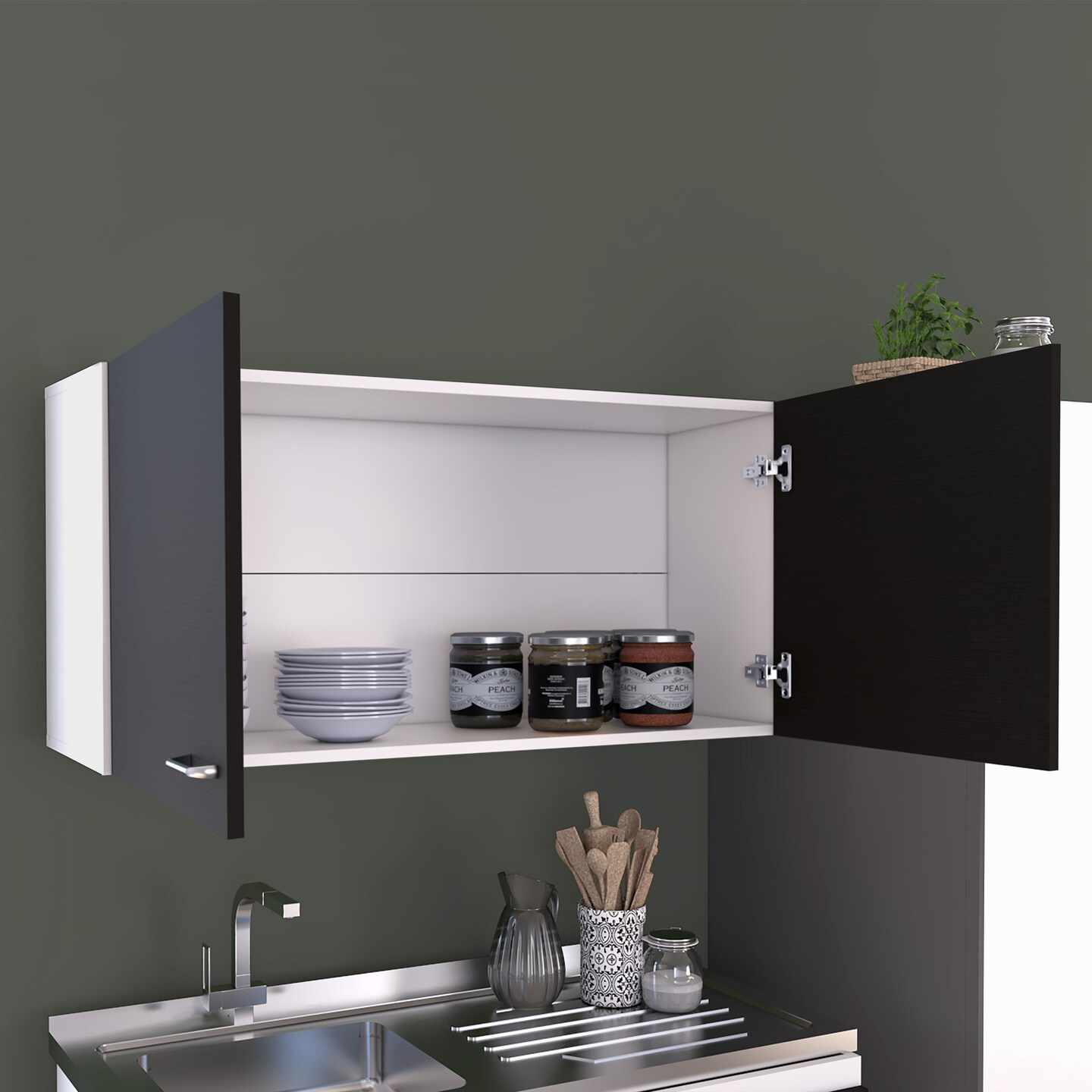 Tuhome Elegant Wall Cabinet - 41.9 | Stylish Storage Solution