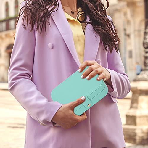 Jewelry Box, Travel Jewelry Organizer Case Small Jewelry Storage and Organizers Craft Containers Travel Mini Organizer/GREEN
