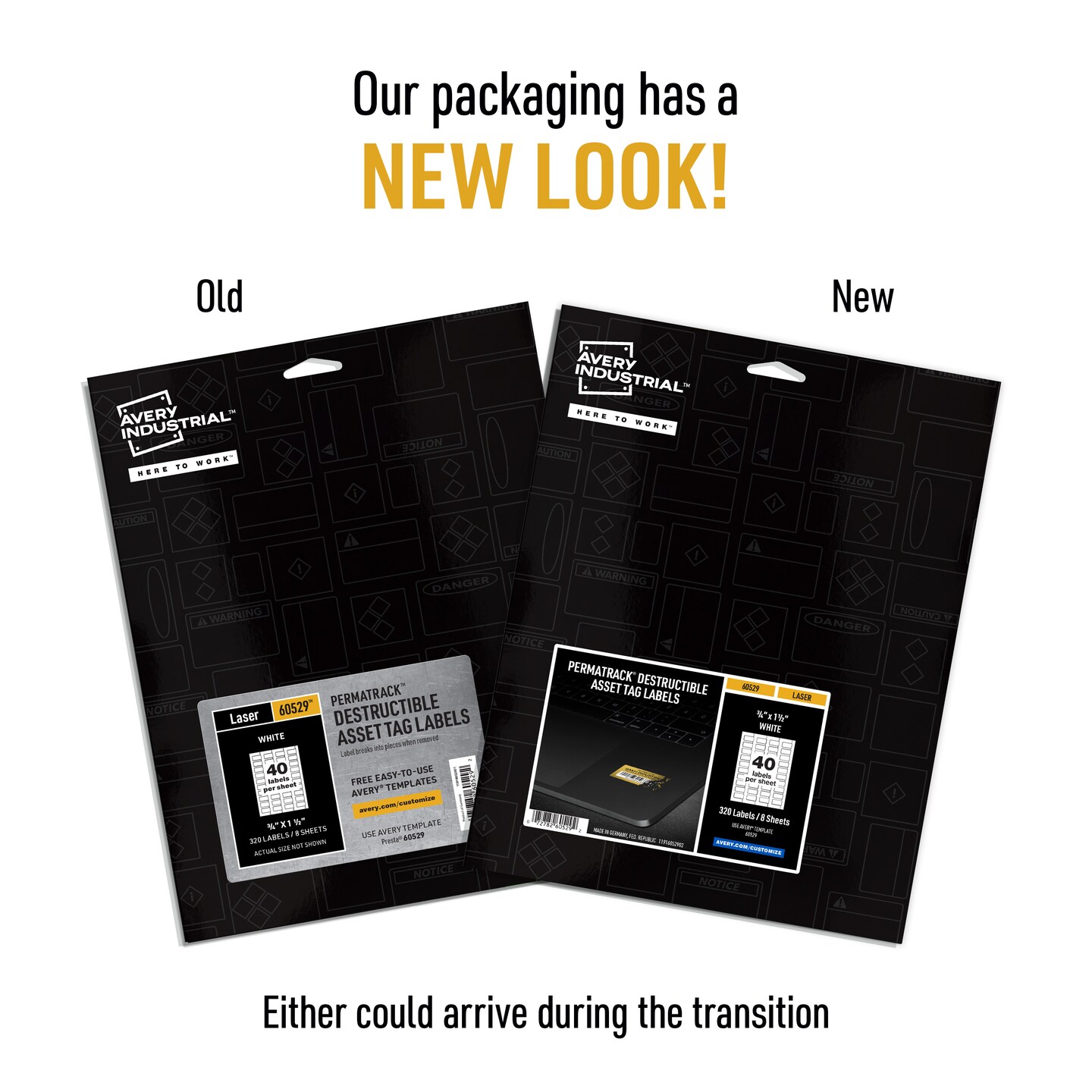 Avery PermaTrack Destructible Asset Tag Labels, 3/4" x 1-1/2", 320 Asset Tags (60529)