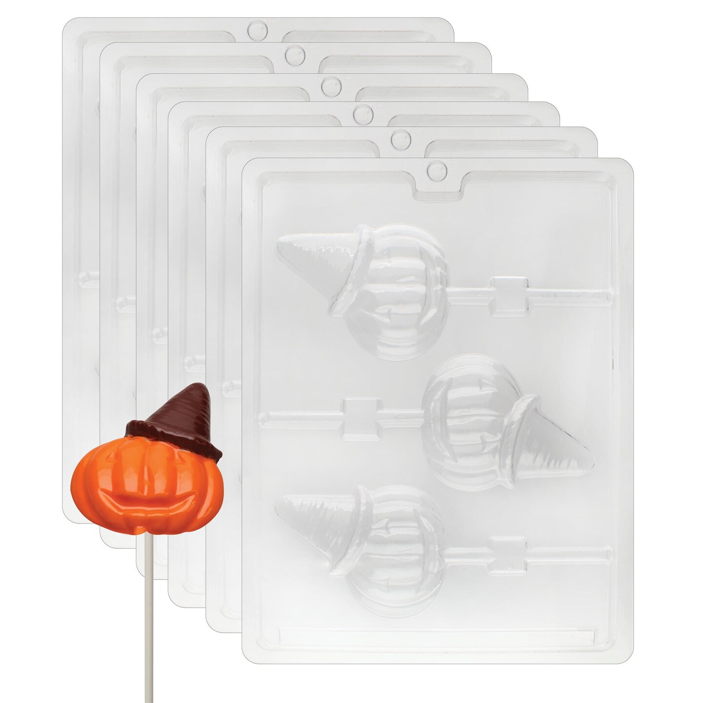 Jack O' Lantern Sucker Hard Candy Mold