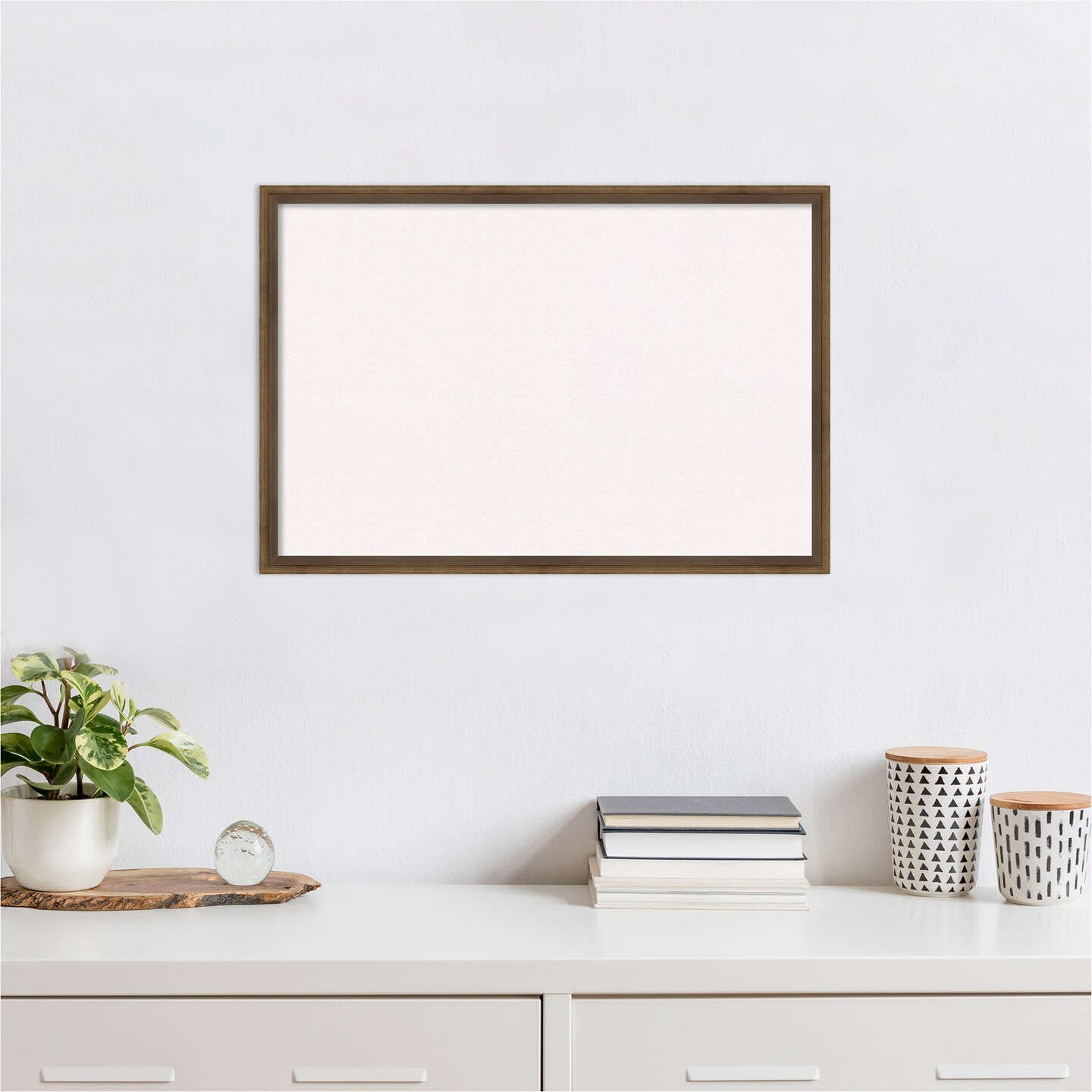 Lucie Wood Framed Corkboard, White Cork