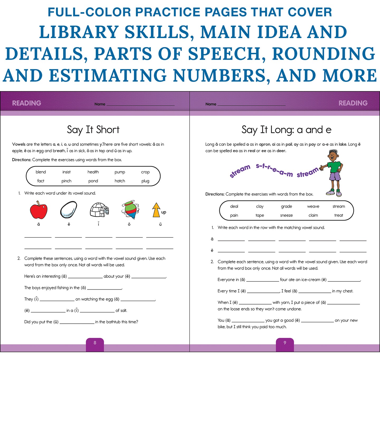 Carson Dellosa Complete Book of 4th Grade Workbook, Reading Comprehension, Math, Language Arts, and Writing Practice, Classroom or Homeschool Curriculum