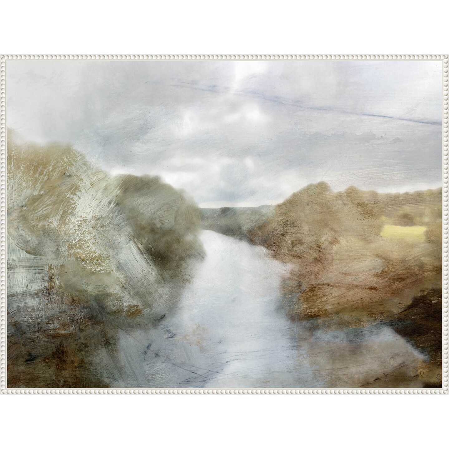 River by Dan Hobday Framed Canvas Wall Art