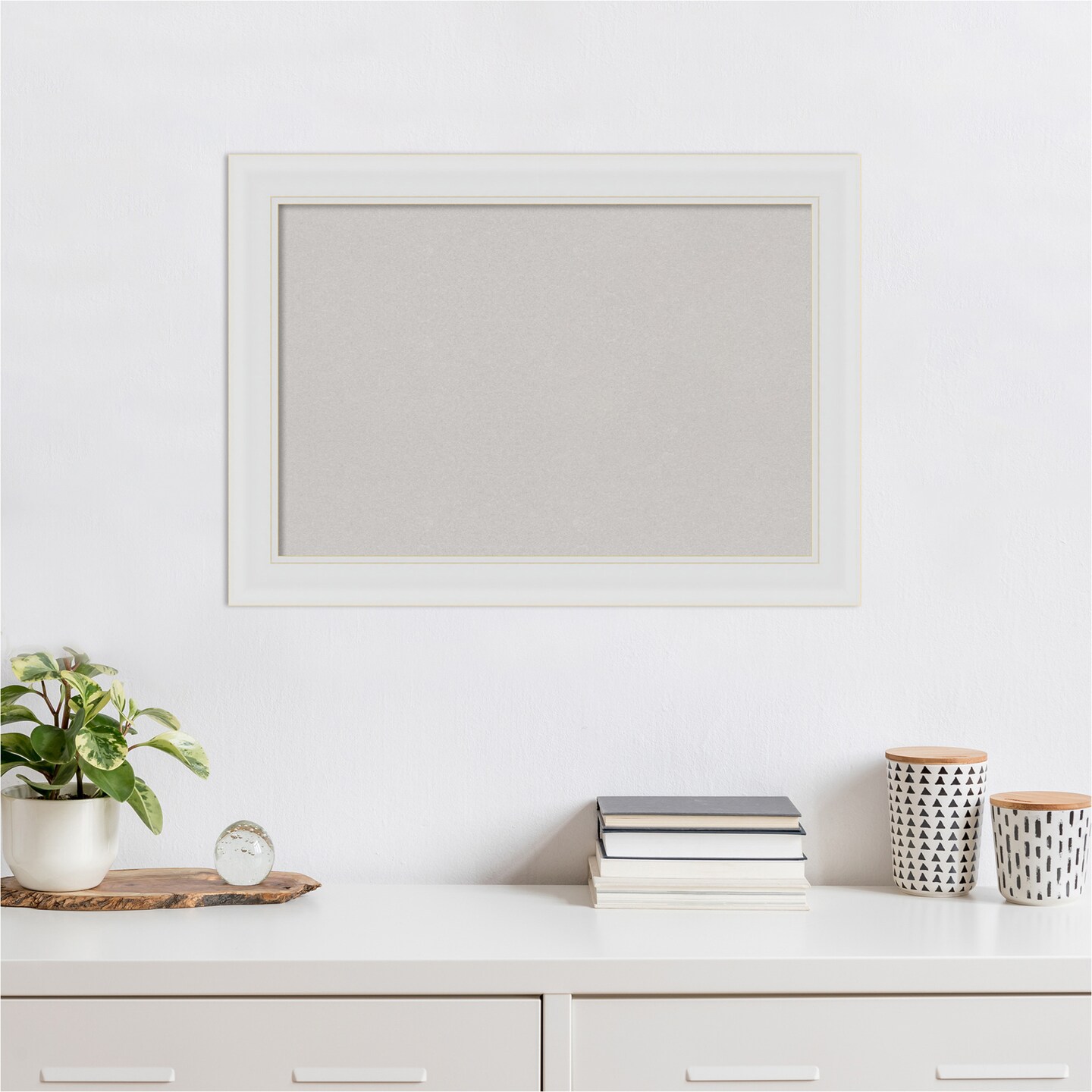 Flair Framed Corkboard, Grey Cork