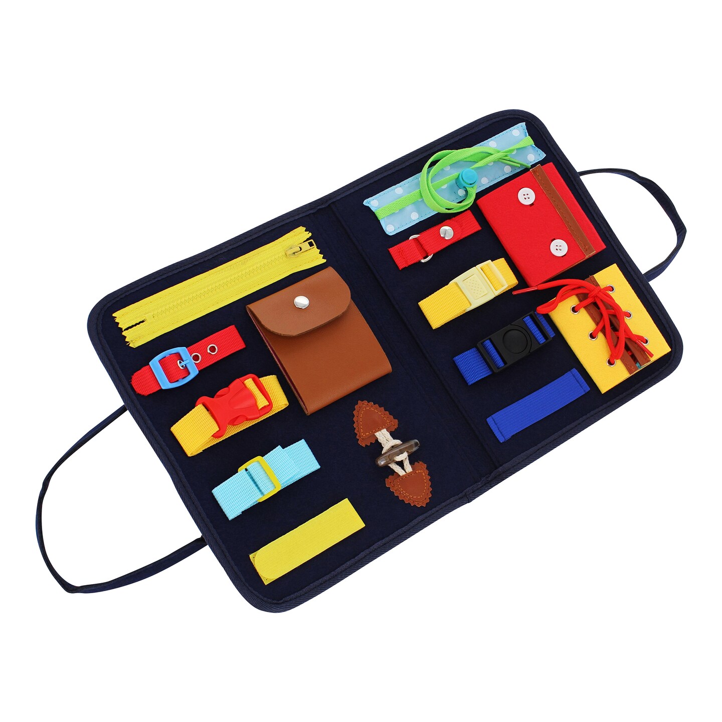 Acorn Baby Busy Activity Board - Educational Travel Activity Sensory Board Toy