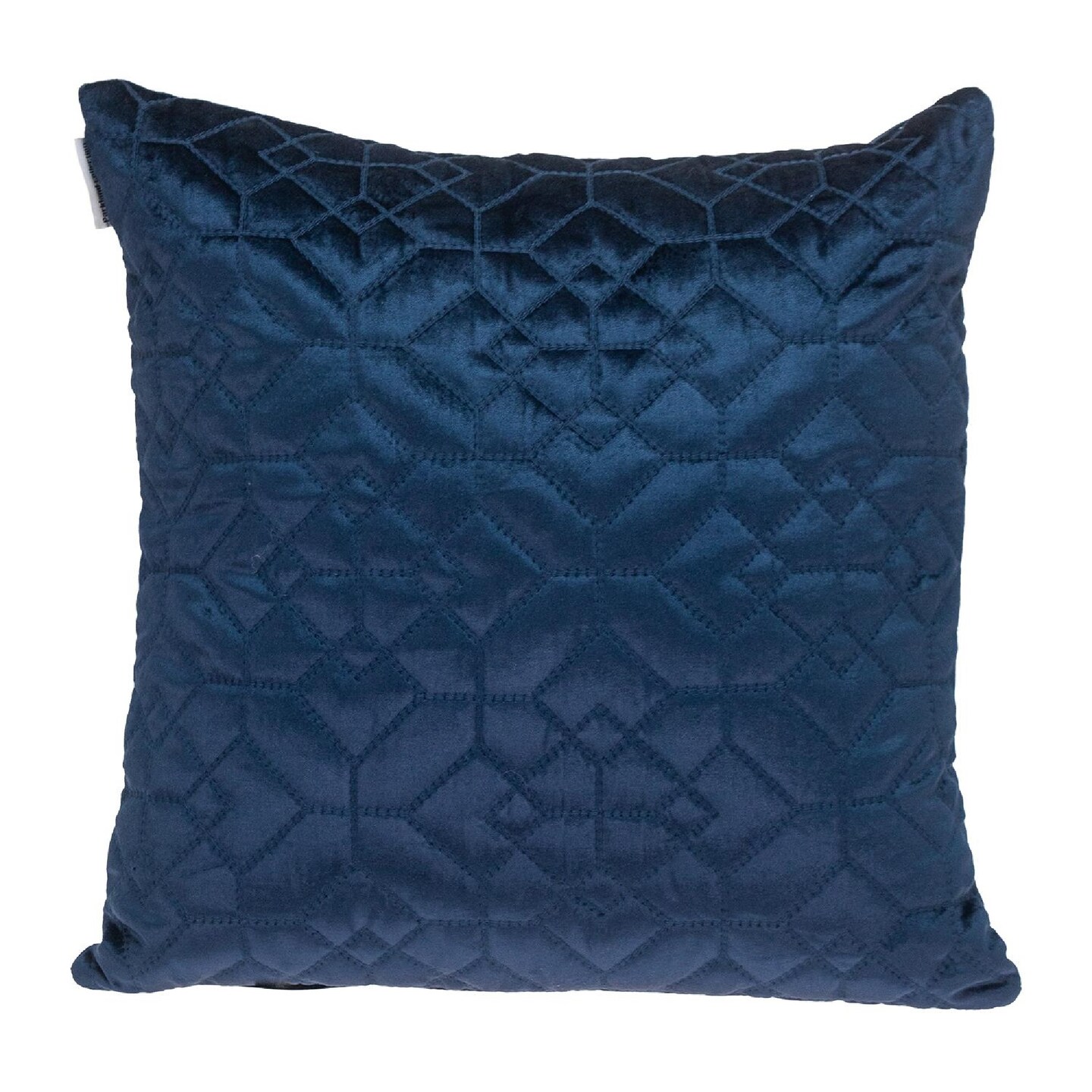 Nassau Collection 20&#x22; Navy Blue Transitional Square Throw Pillow