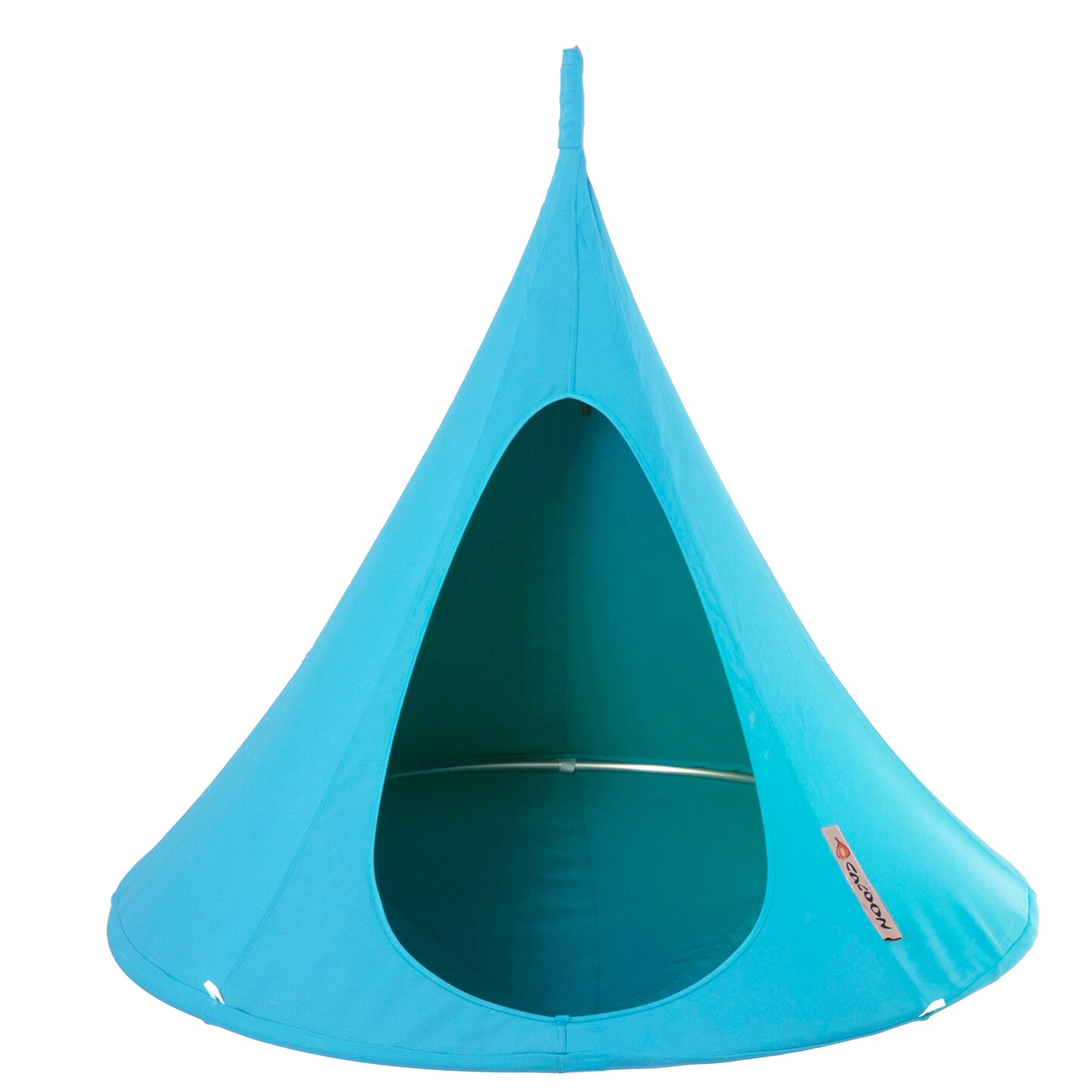 The Hamptons Collection 48&#x201D; Light Blue Children&#x2019;s Bonsai Cacoon Chair with Hanging Hardware