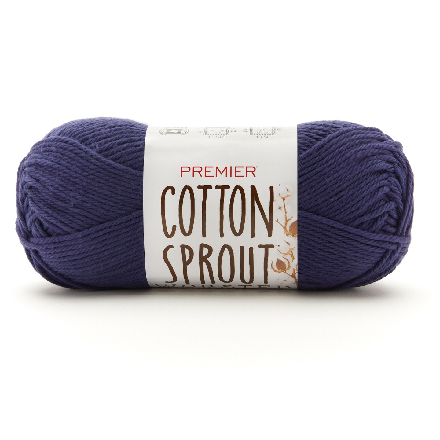 Premier Cotton Sprout Worsted Yarn-Navy | Michaels