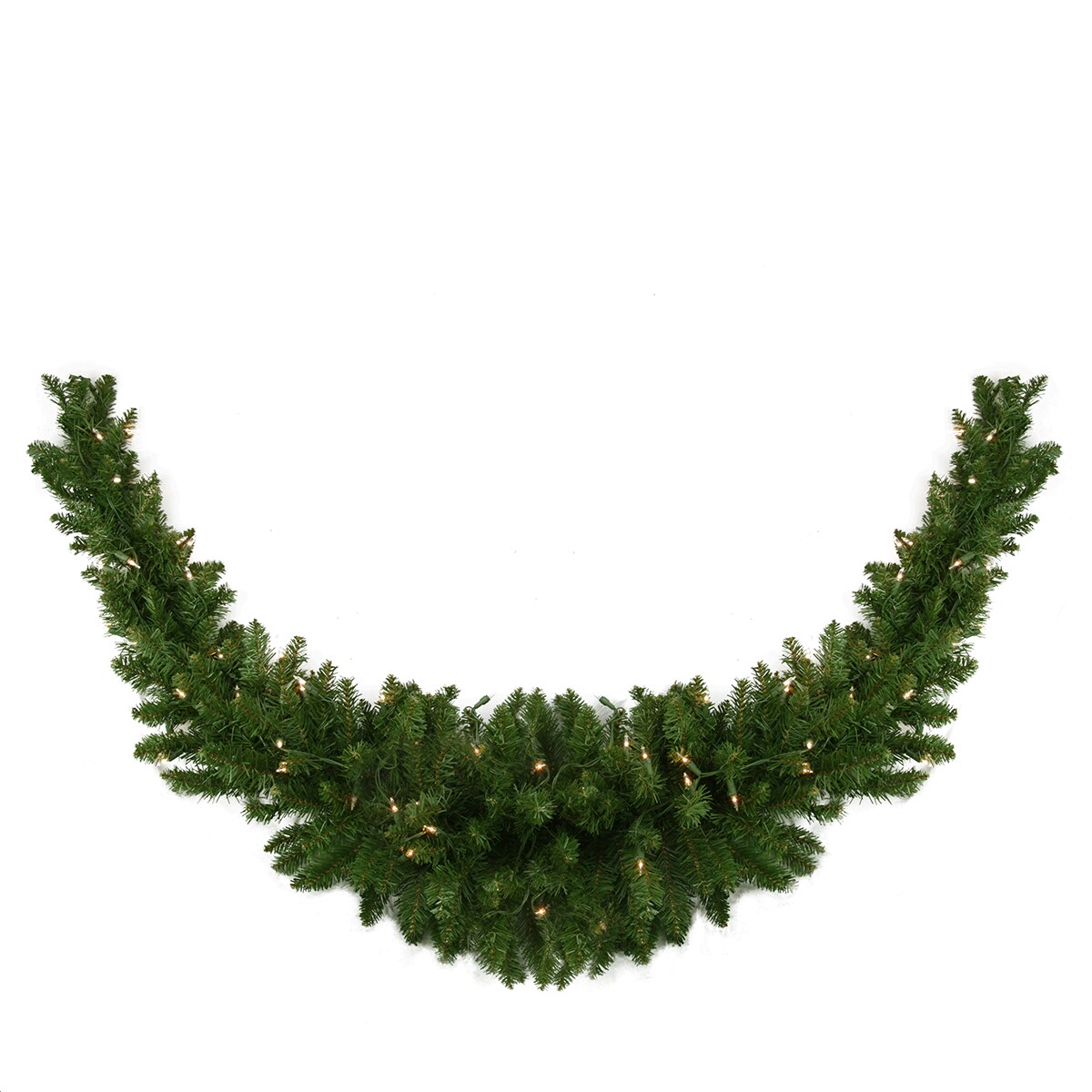 Northlight 60&#x22; Pre-Lit Eastern Pine Artificial Christmas Swag - Clear Lights