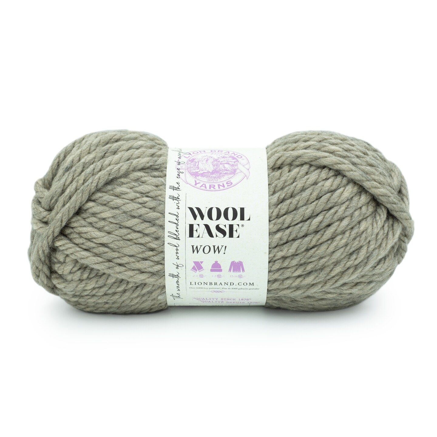 Lion Brand Wool Ease Wow Yarn - Mushroom