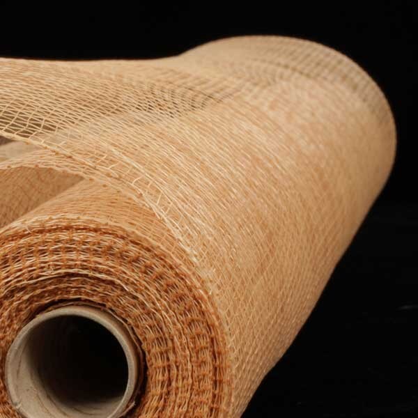 The Ribbon People Antique Gold Decorating Mesh Craft Ribbon 21&#x22; x 60 Yards