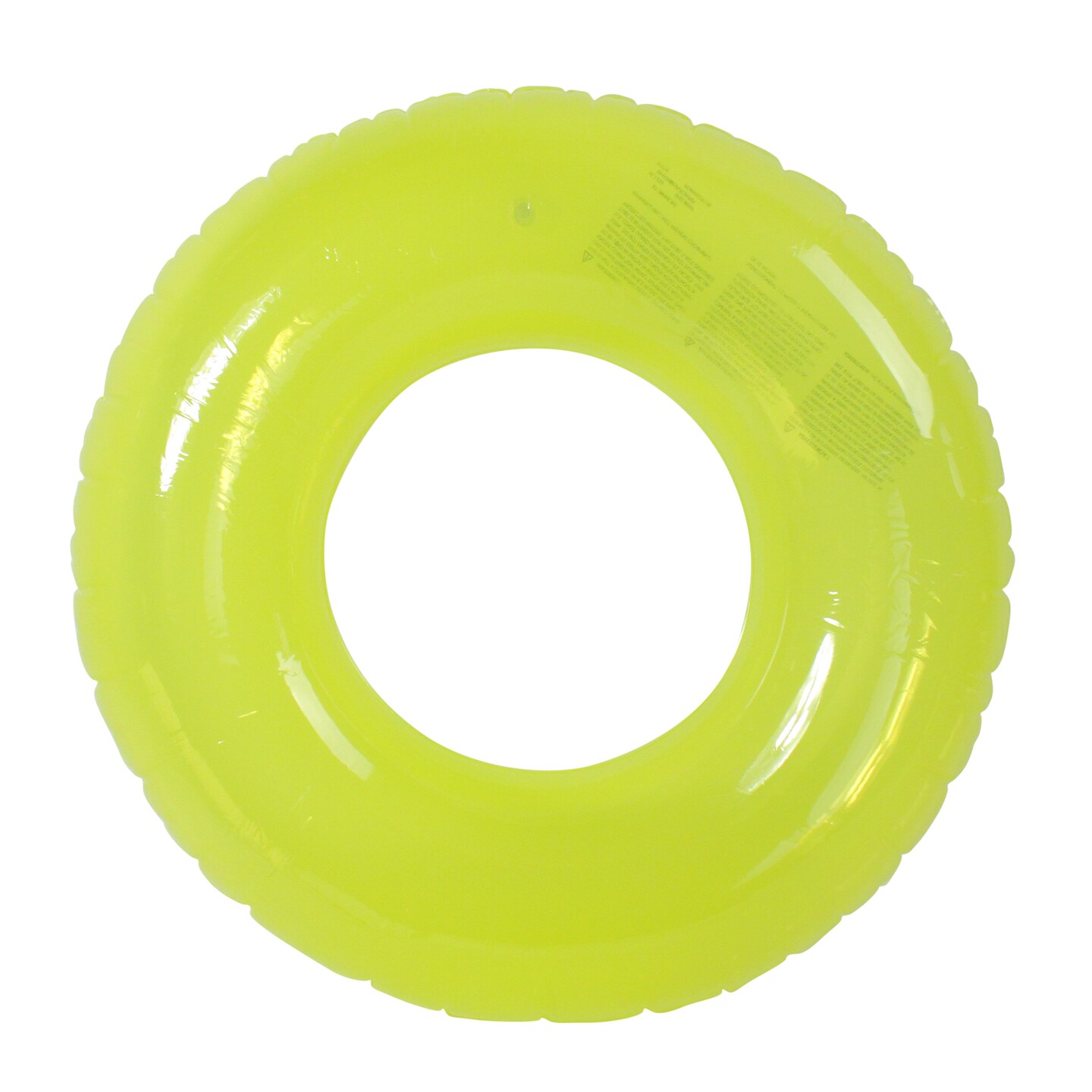 Swim Central 30-Inch Inflatable Bright Yellow Swim Ring Tube Pool Float ...