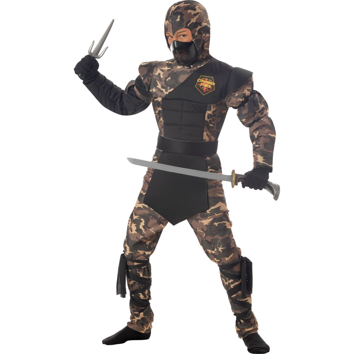 Black Ninja Mens Halloween Costume 