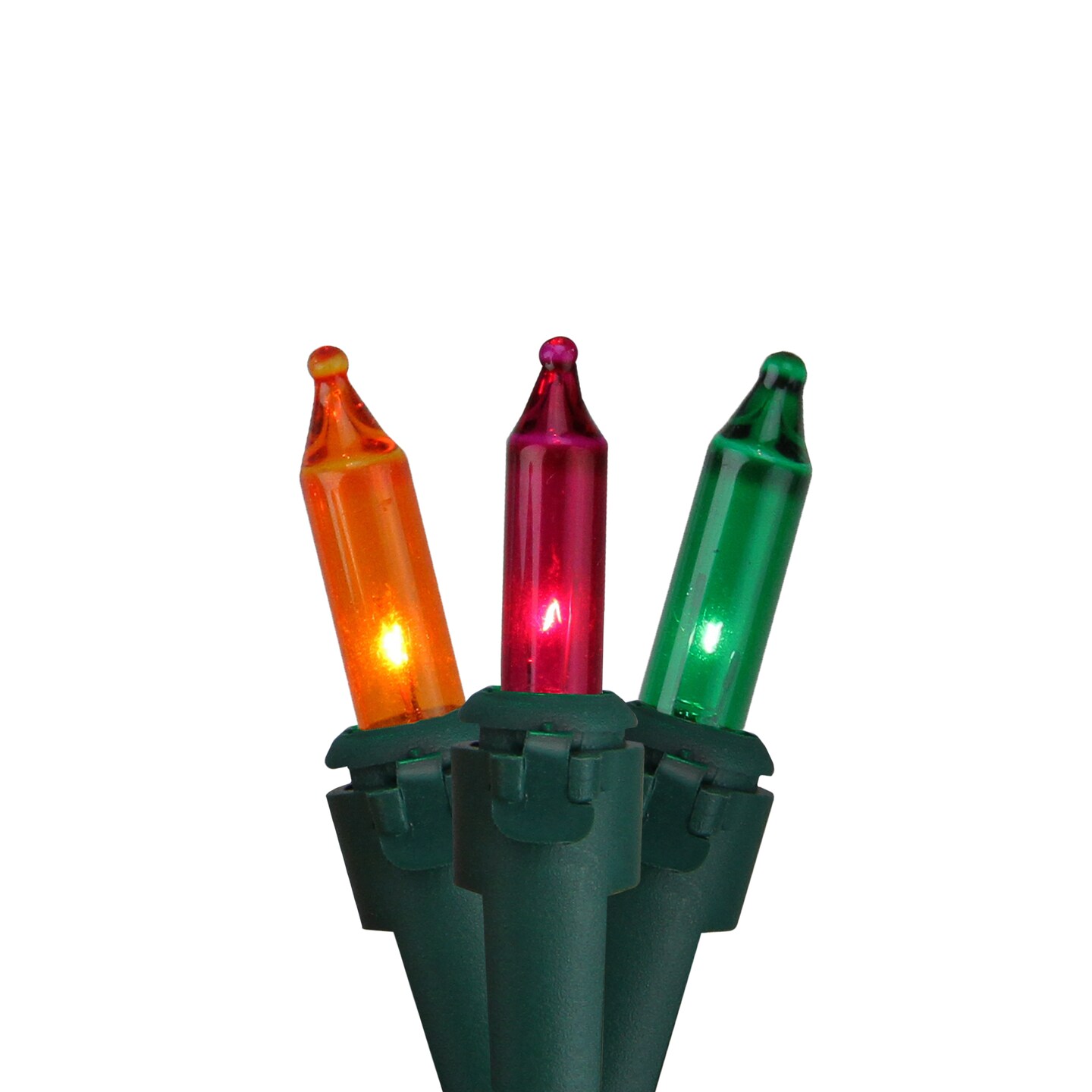 Northlight 100-Count Multicolor Mardi Gras Mini Christmas Light Set, 20.6ft Green Wire