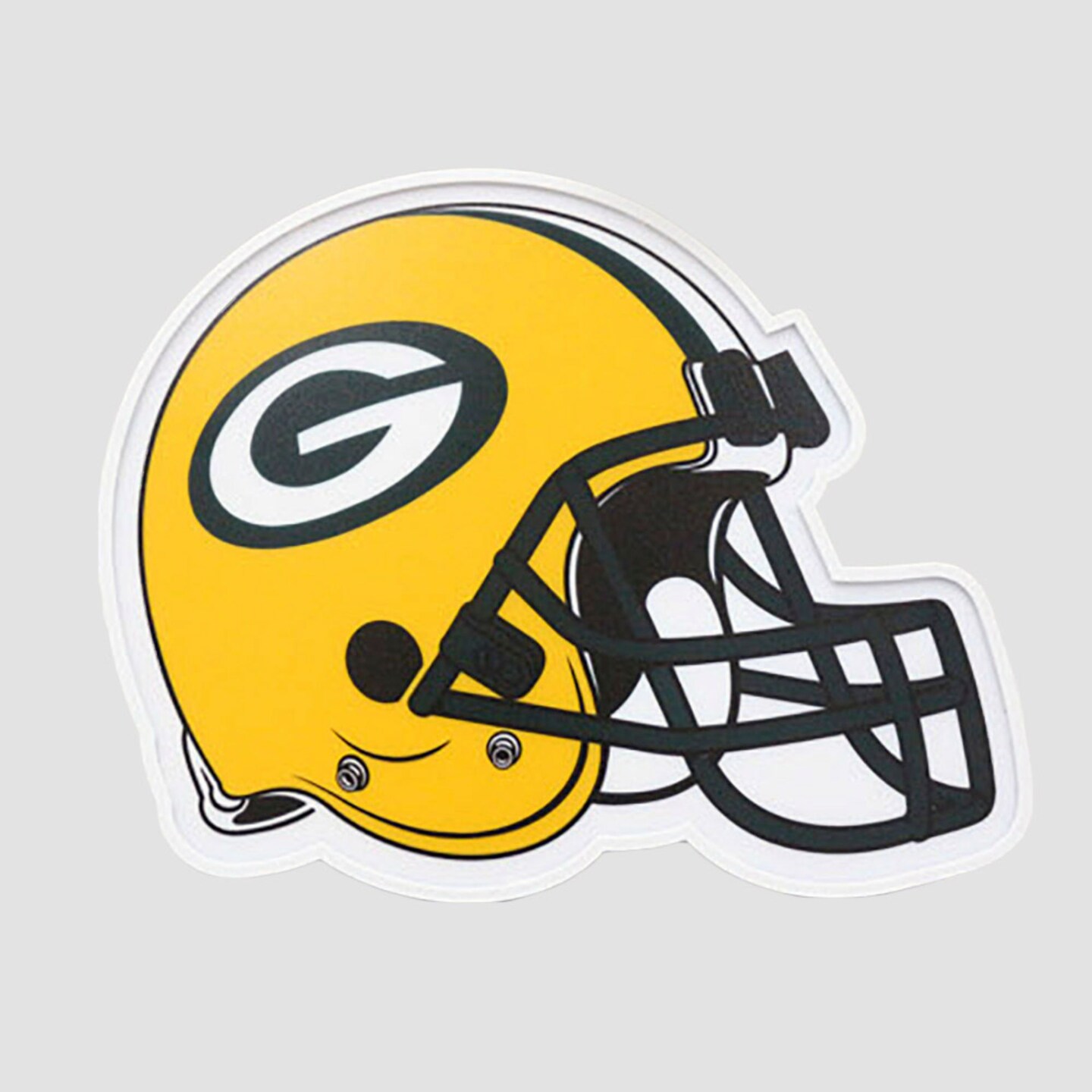 The Memory Company 13.5" Green and White NFL Green Bay Packers LED Helmet Lamp