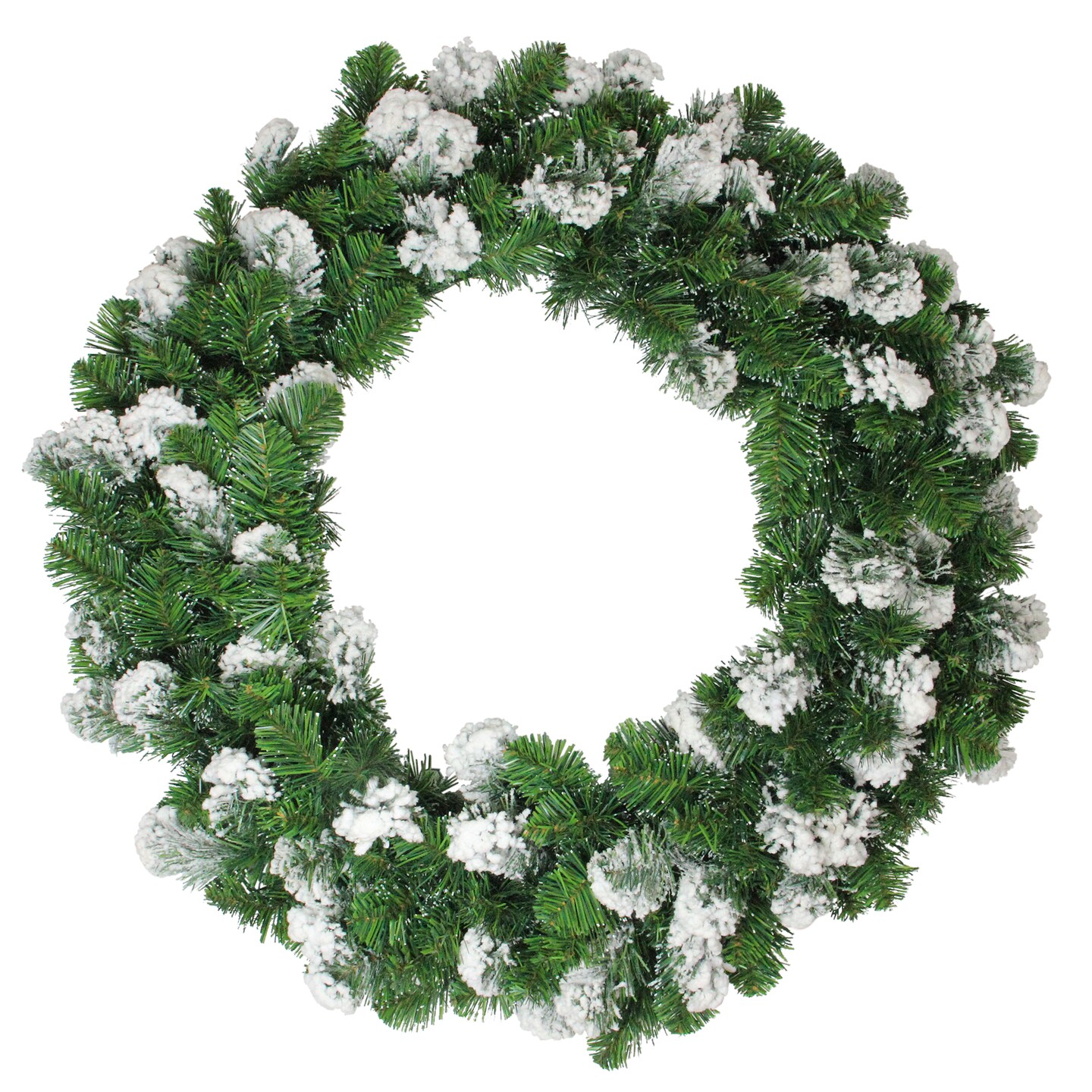 Allstate Snowy Flocked Colorado Pine Artificial Christmas Wreath - 30&#x22; - Unlit