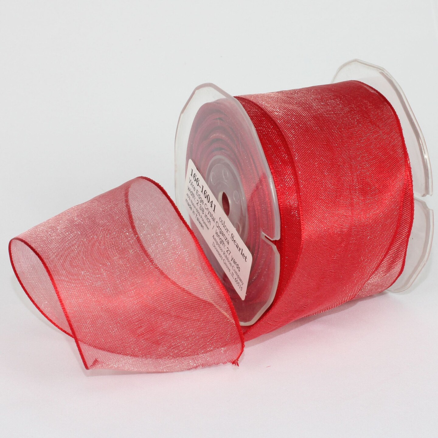The Ribbon People Scarlet Red Wired Craft Ribbon 2.375" x 27 Yards