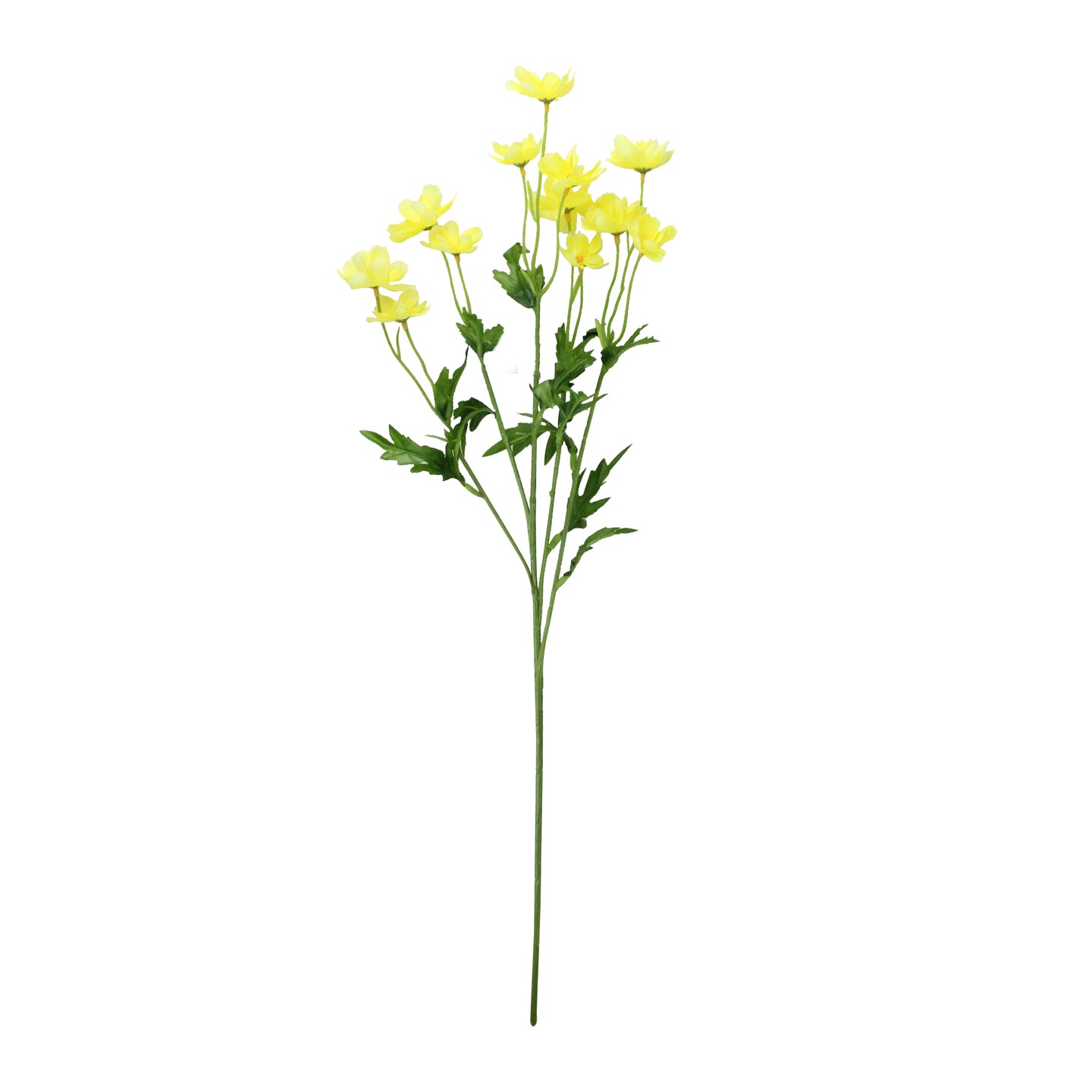 Allstate 27&#x22; Yellow and Green Mini Cosmos Inspired Artificial Floral Spray