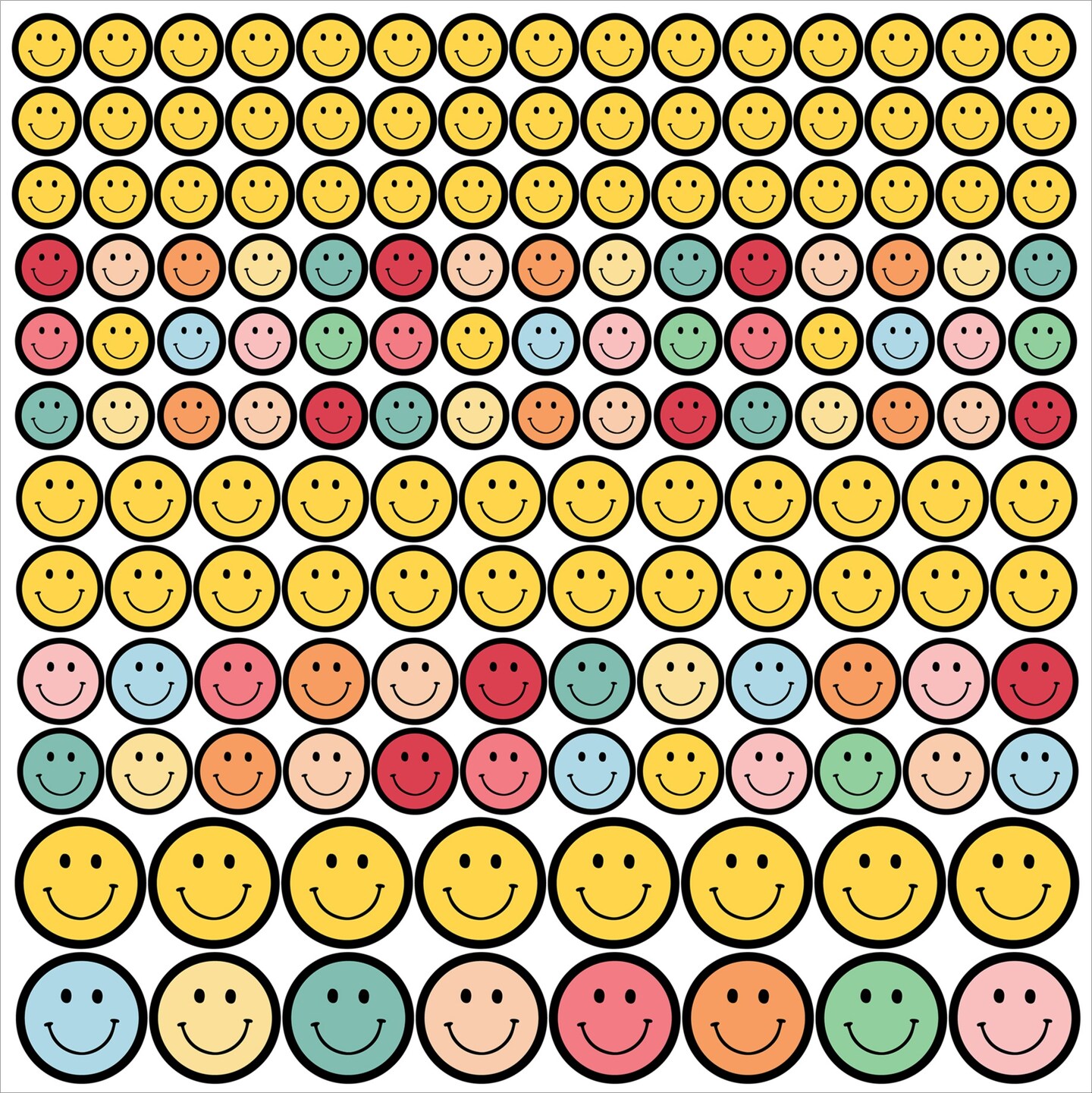 Have A Nice Day Cardstock Stickers 12&#x22;X12&#x22;-Smiley Face