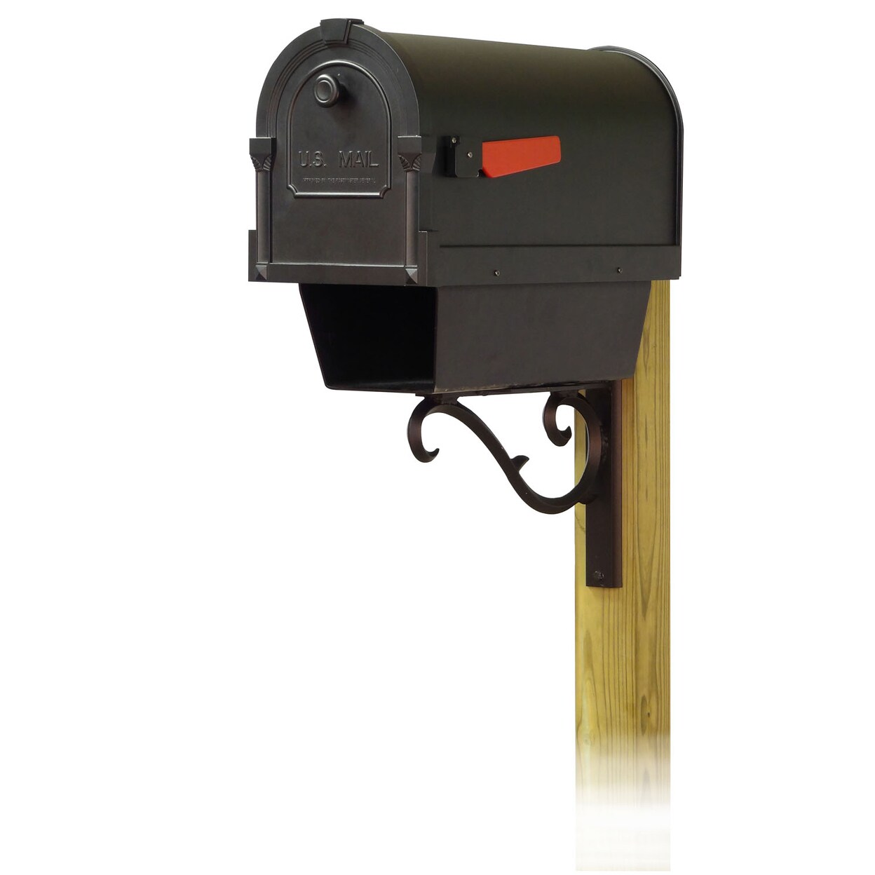 Special Lite Products Savannah Curbside Mailbox with Newspaper tube and ...