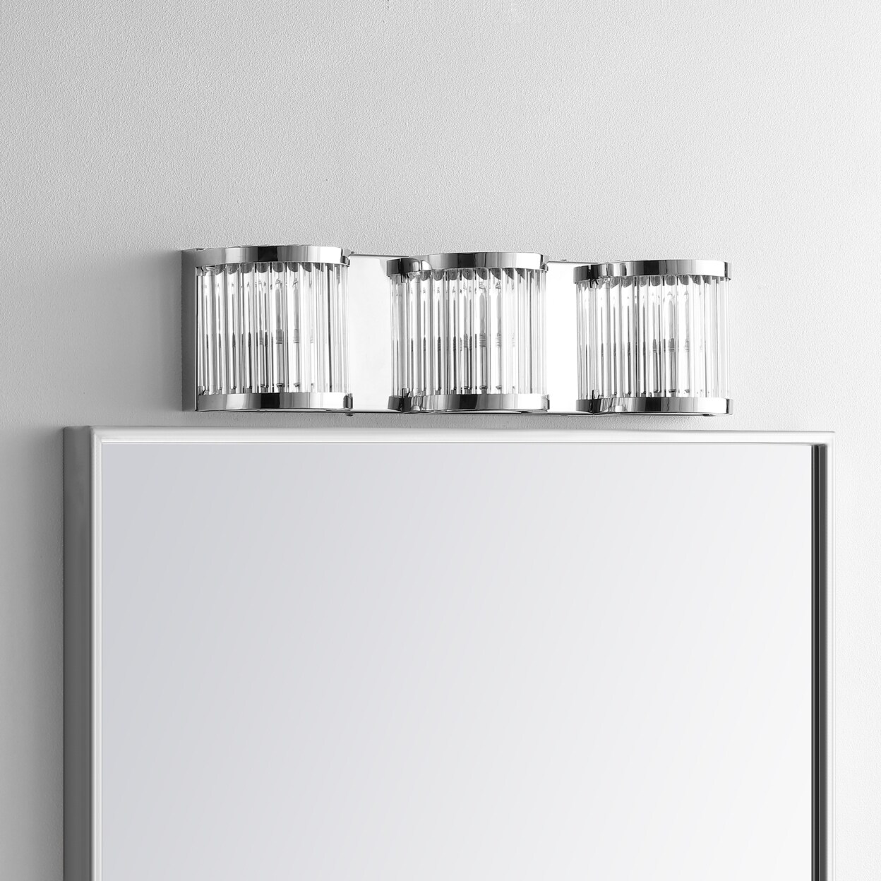 Safavieh Maverick Three Light Wall Scon Chrome / Clear