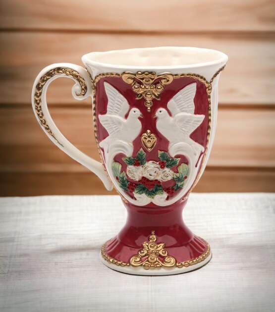 Ceramic Christmas Fantasia Coffee Mug, Home D&#xE9;cor, Gift for Her, Gift for Mom, Kitchen D&#xE9;cor, Christmas D&#xE9;cor