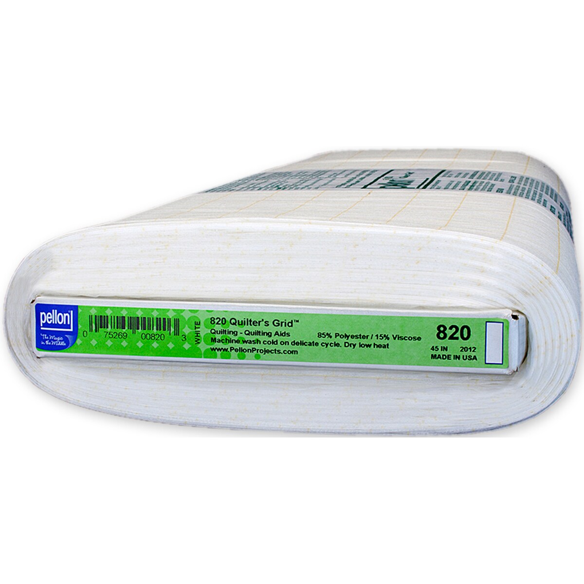 Pellon Quilter's Fusible Non-Woven Layout Grid-White 44"X25yd