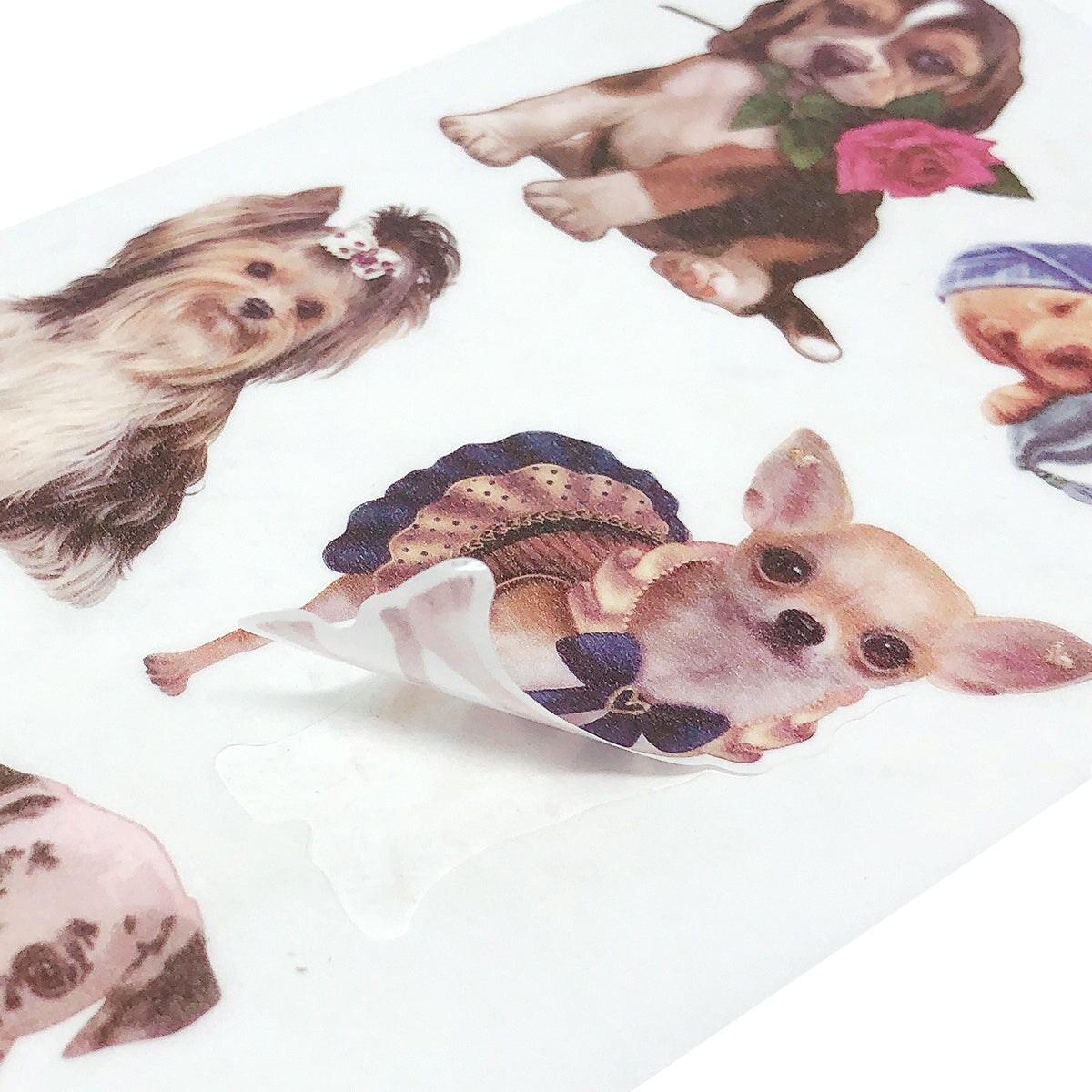 Wrapables Washi Stickers Sets for Scrapbooking, DIY Crafts for Stationery, Diary, Card Making