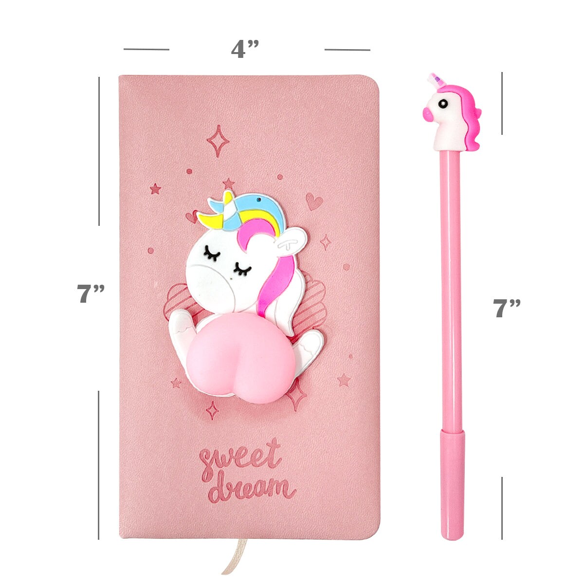 Wrapables Cute Notebook Gel Pen Set, Diary Journal Gift Set