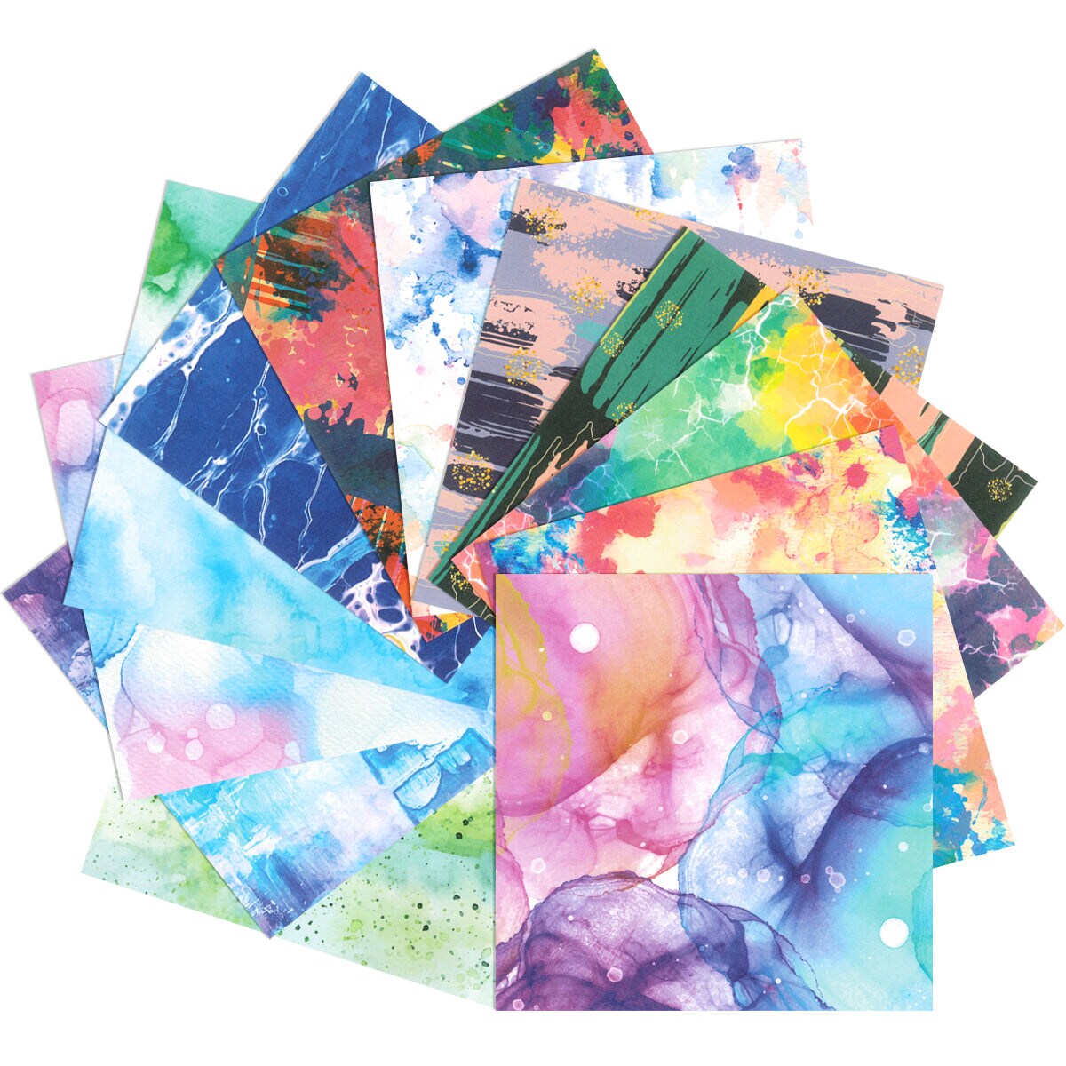 Wrapables 6x6 Decorative Single-Sided Scrapbook Paper for Arts & Crafts Projects, Scrapbooking, Card-Making