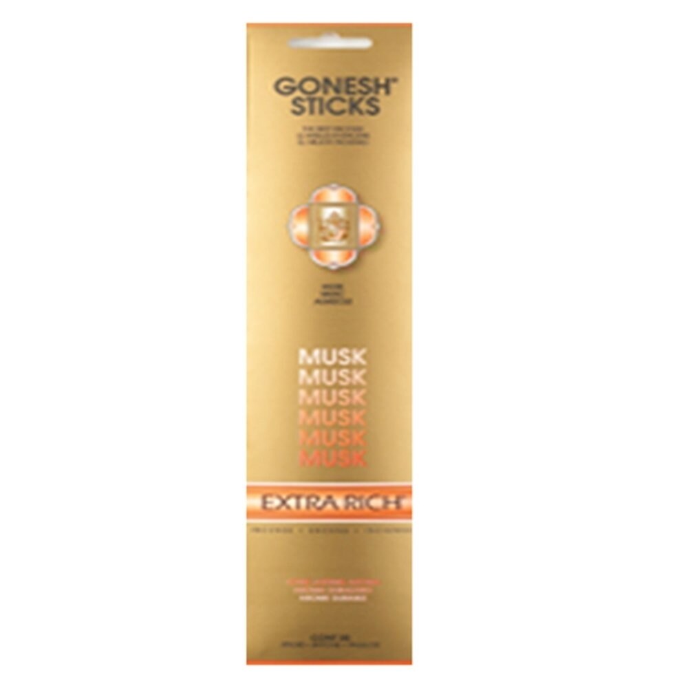 Gonesh   Incense Extra Rich- Musk (20 Sticks In 1 Pack) (Pack of 3)