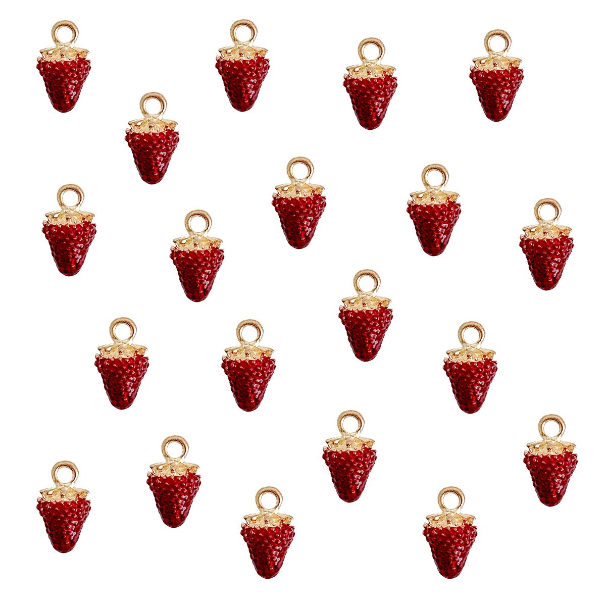 Wrapables Nature Charms for Jewelry Making Enamel Pendants, (Set of 20)