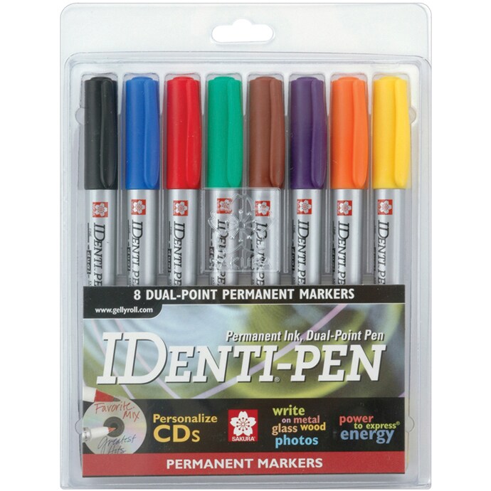 Sakura IDenti-Pen Dual Point Permanent Marker Brown