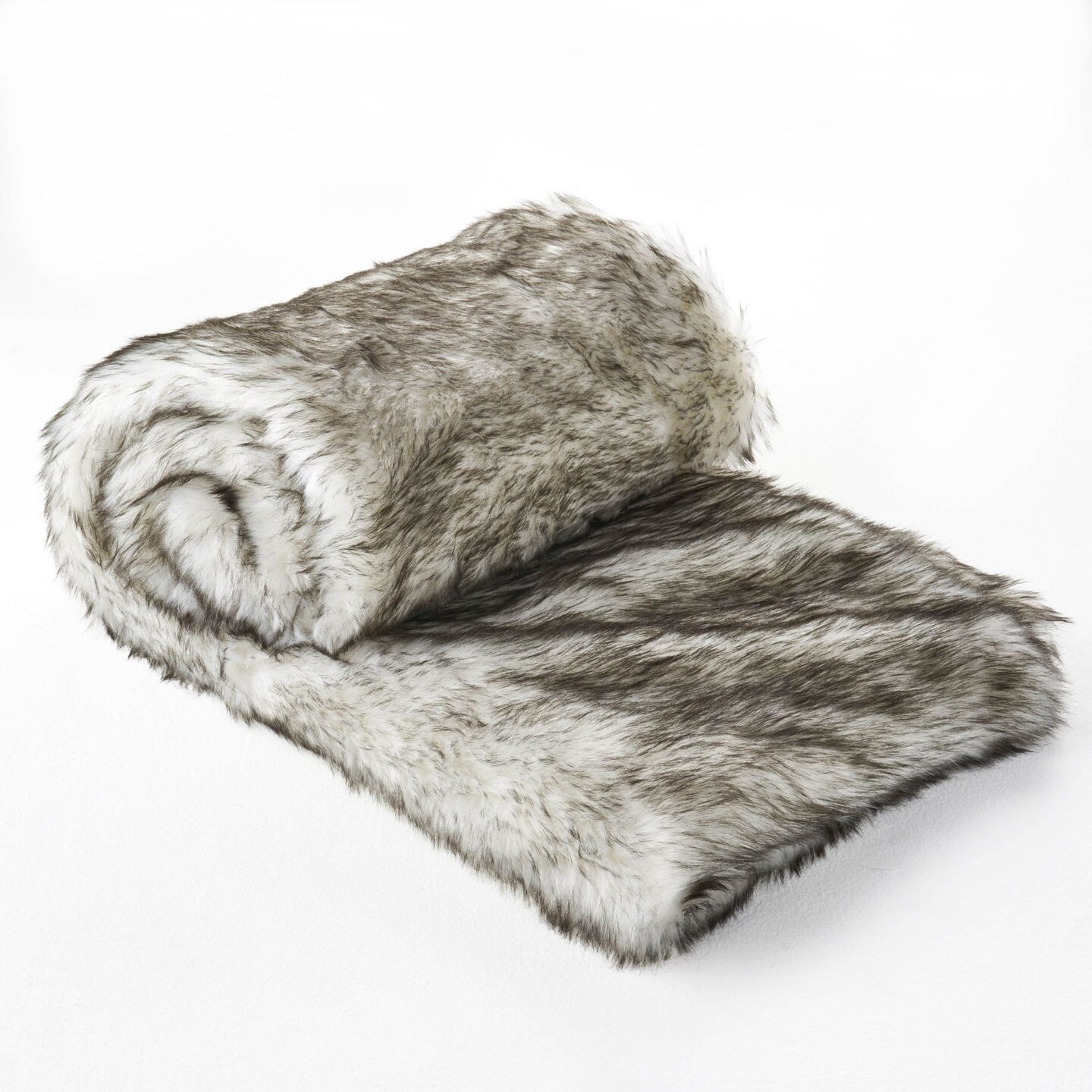 Contemporary Home Living Gray and White Contemporary Throw Blanket 50&#x22; x 60&#x22;