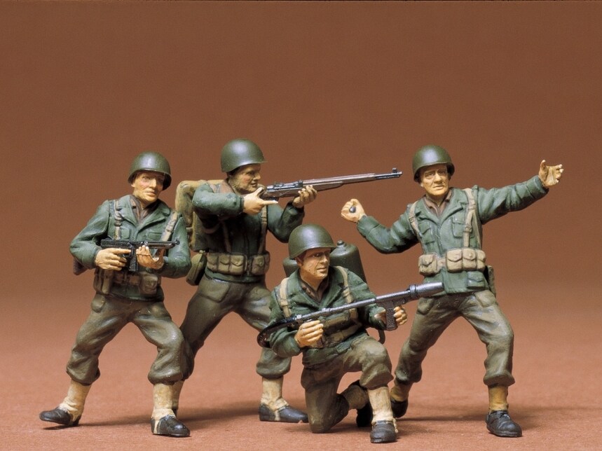 Tamiya  1/35 TAM35013 - 1/35 Tamiya US Army Infantry (4) Assembly Kit