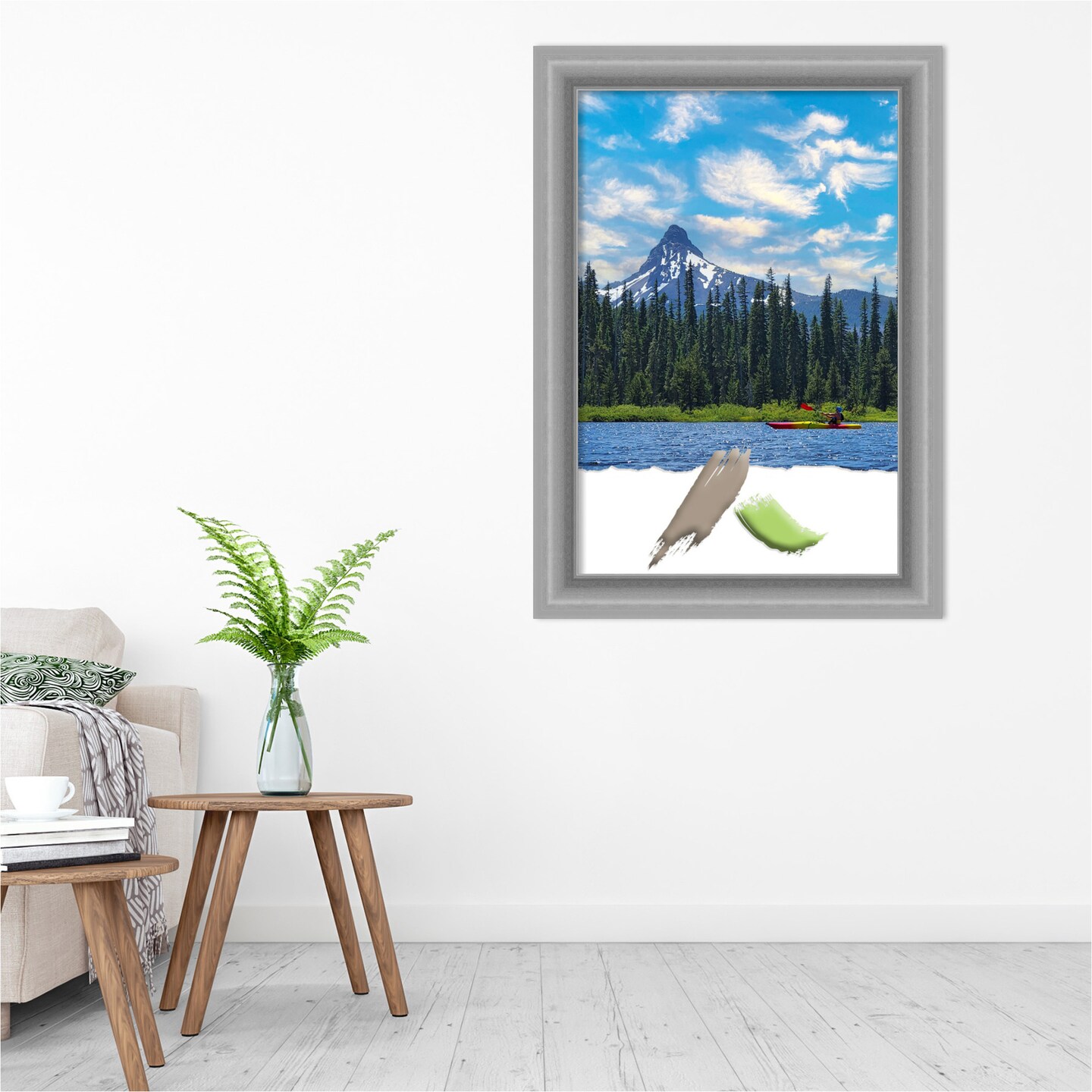 Peak Polished Nickel Picture Frame, Photo Frame, Art Frame