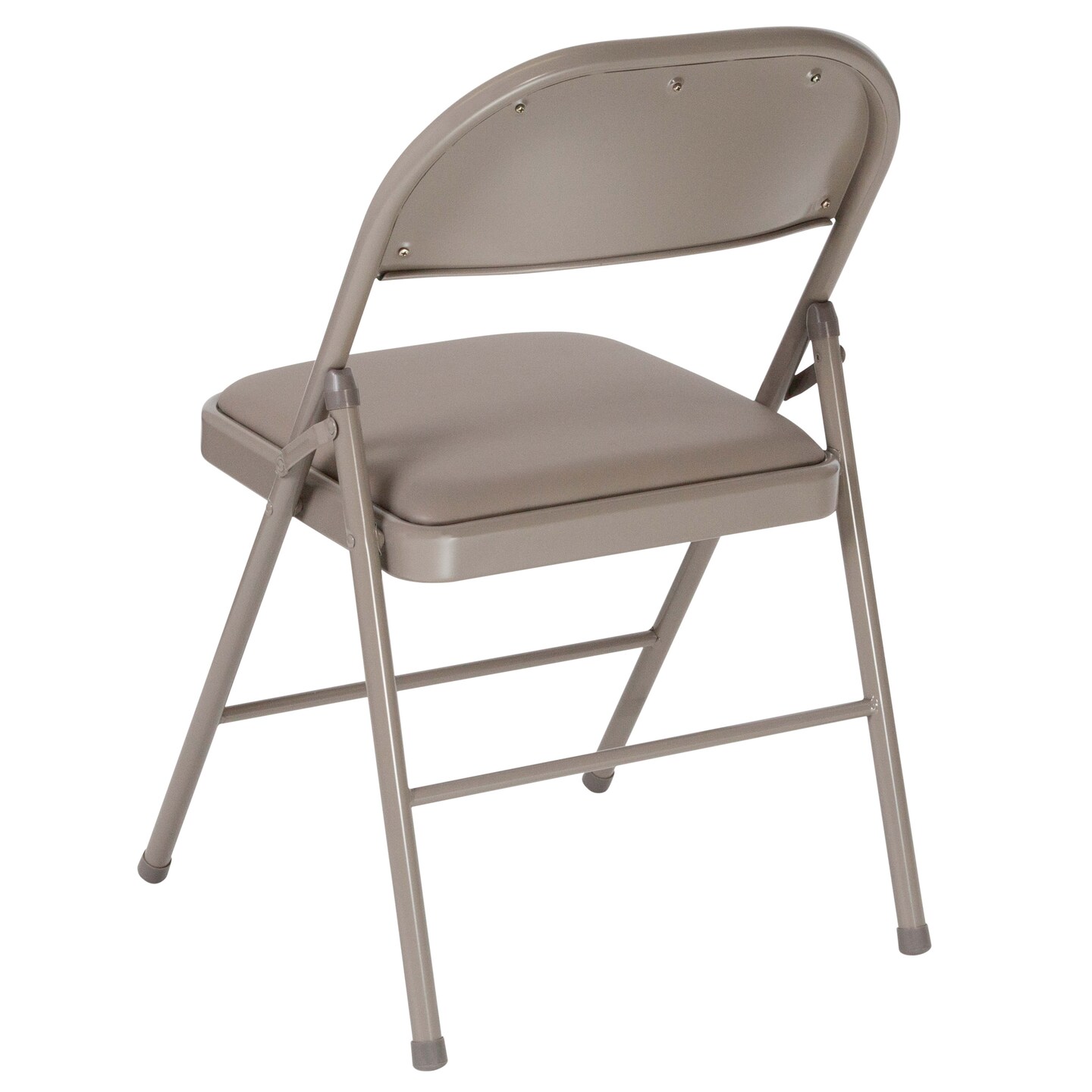 Emma and Oliver 4 Pack Vinyl Padded Metal Frame Event/Home Office Folding Chair