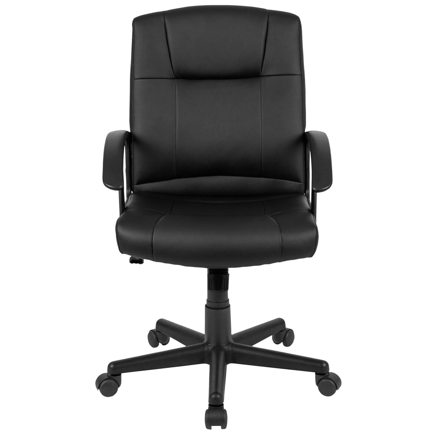 Emma and Oliver Fundamentals Mid-Back Padded Task Office Chair with Arms