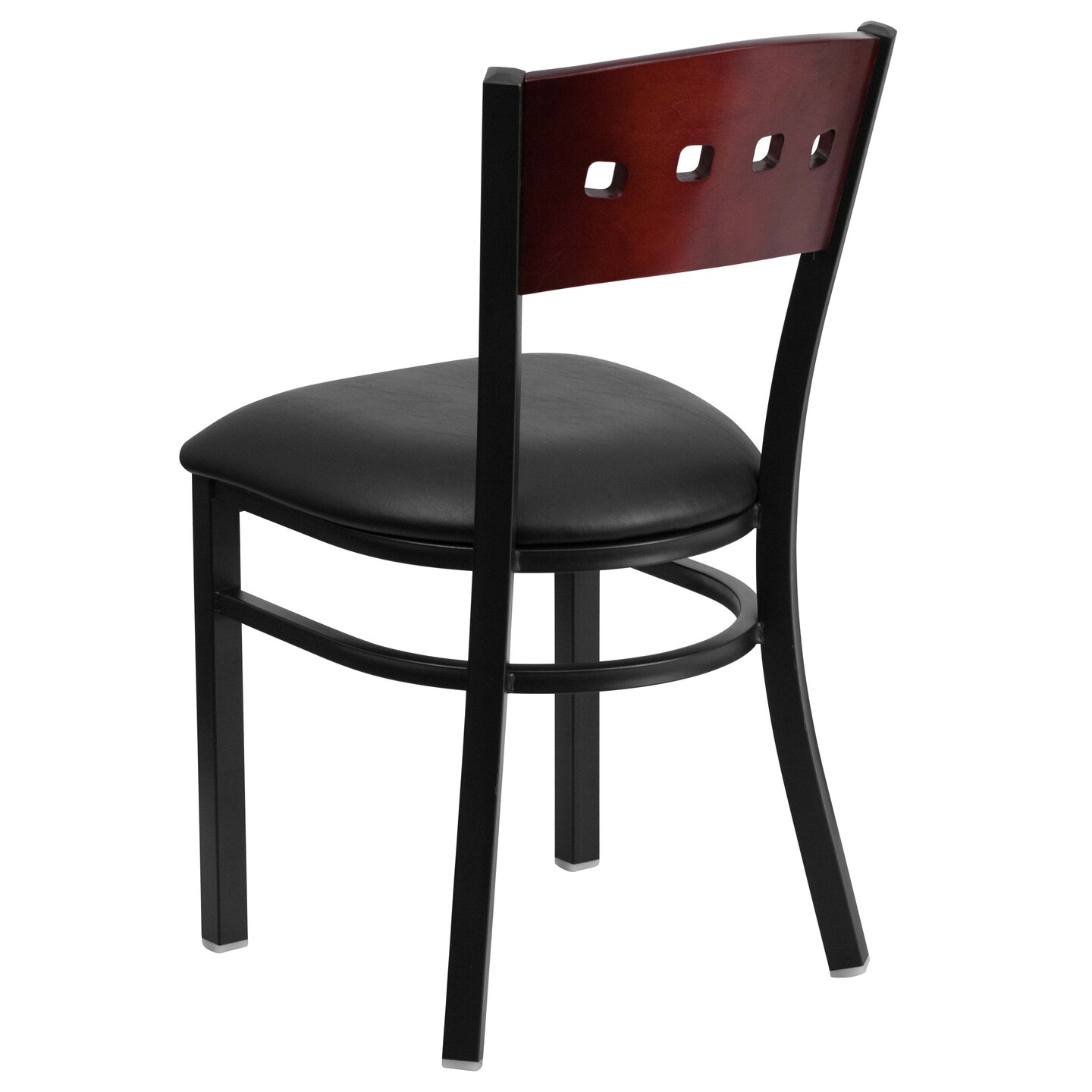 Emma and Oliver Decorative 4 Square Back Metal Restaurant Dining Chair