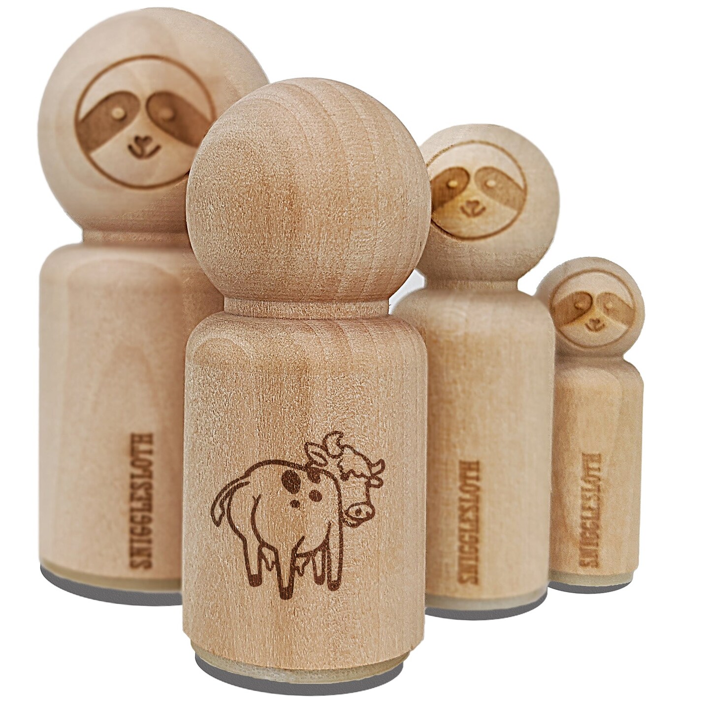 Cheeky Cow Butt Rubber Stamp for Stamping Crafting Planners